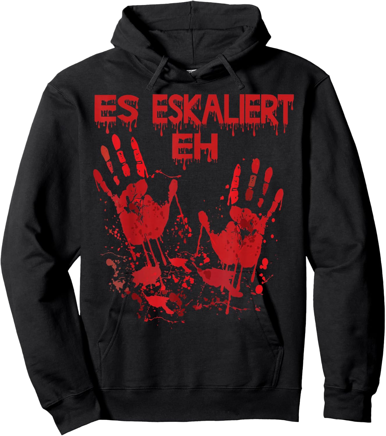 Halloween Bloody Hands Blood Splash Zombie Costume Men's , black Hoodie - Hoodie | Black