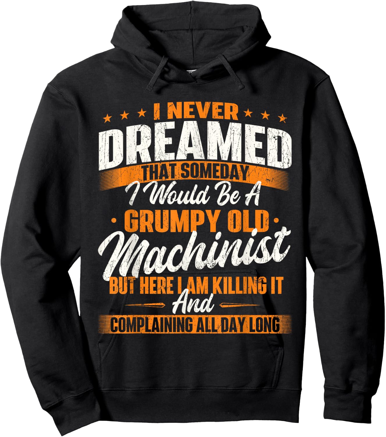 Grumpy Old Machinist - CNC Machine Operator Metal Working Hoodie - Hoodie | Black