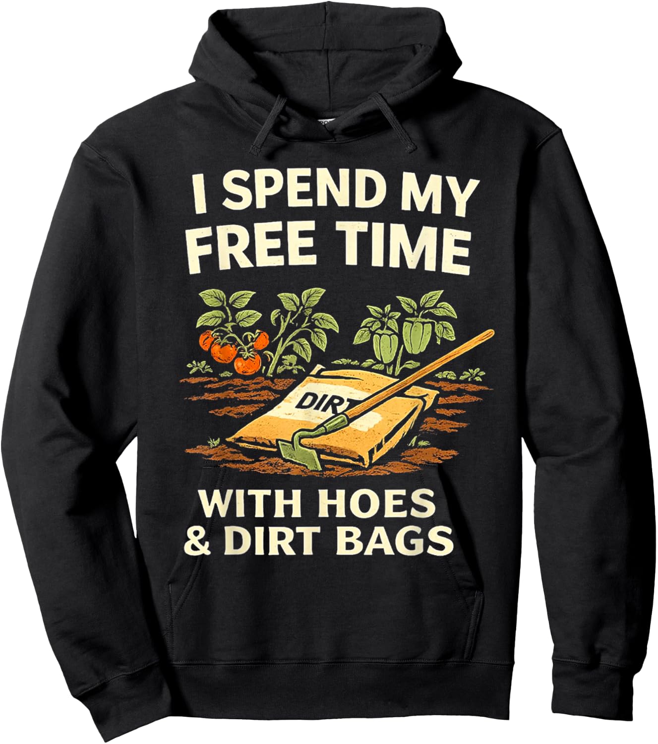 T-Shirt Hoodie - Hoodie | Black