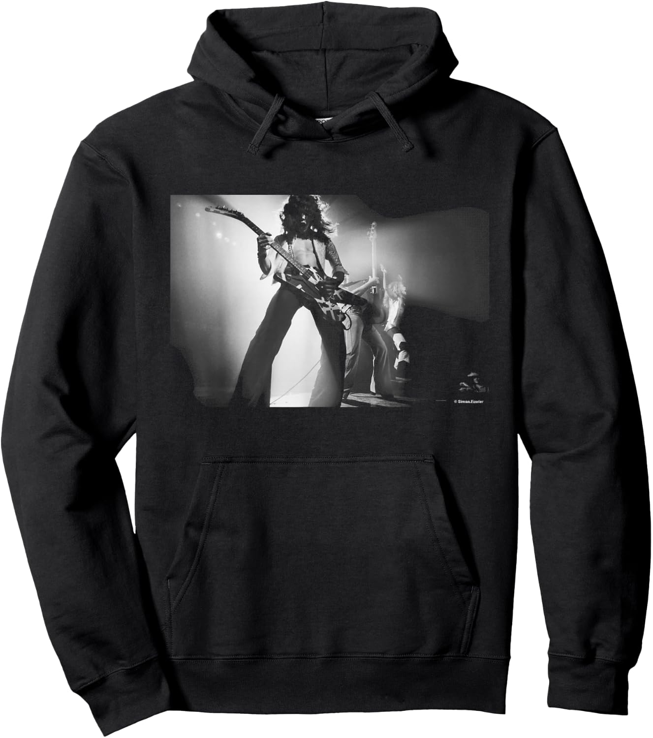 Eddie Van Halen Short With The Devil EVH Simon Fowler Hoodie - Hoodie | Black