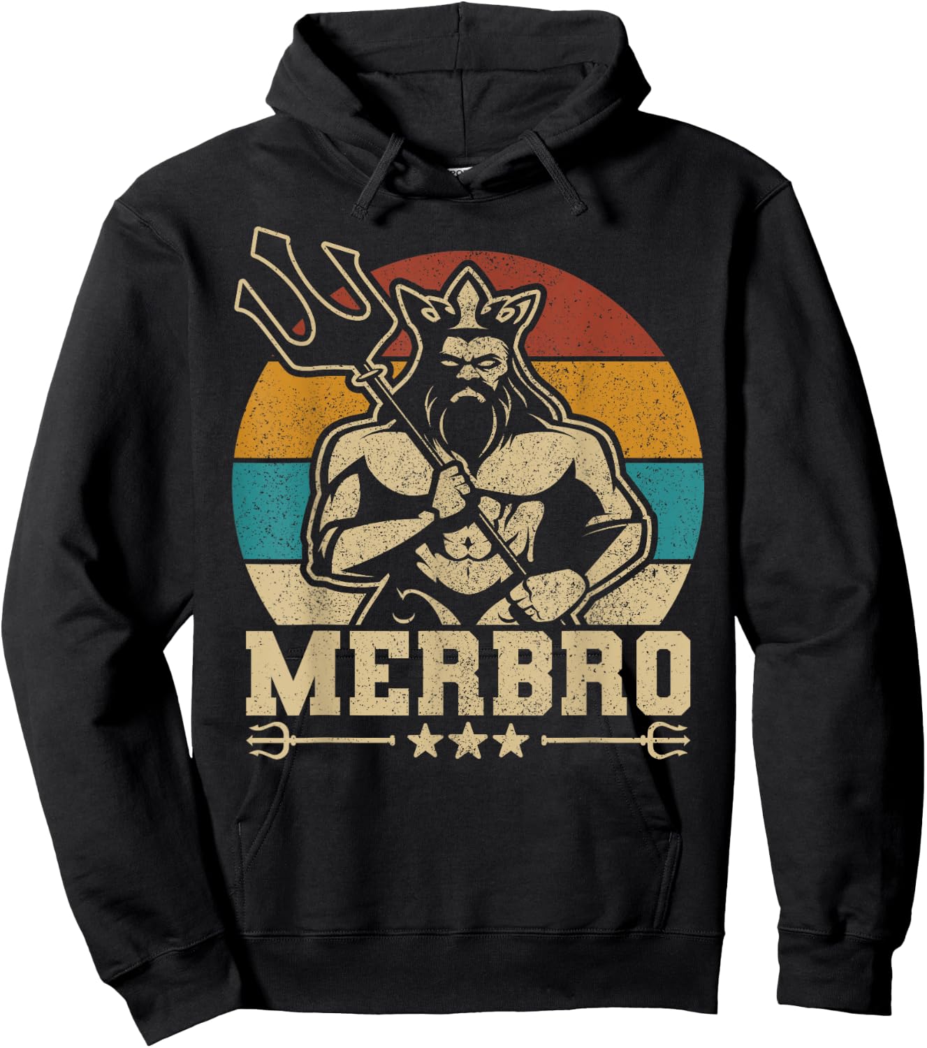 Merbro Brother Mermaid Bro Birthday Costume Party Outfit Hoodie - Hoodie | Black