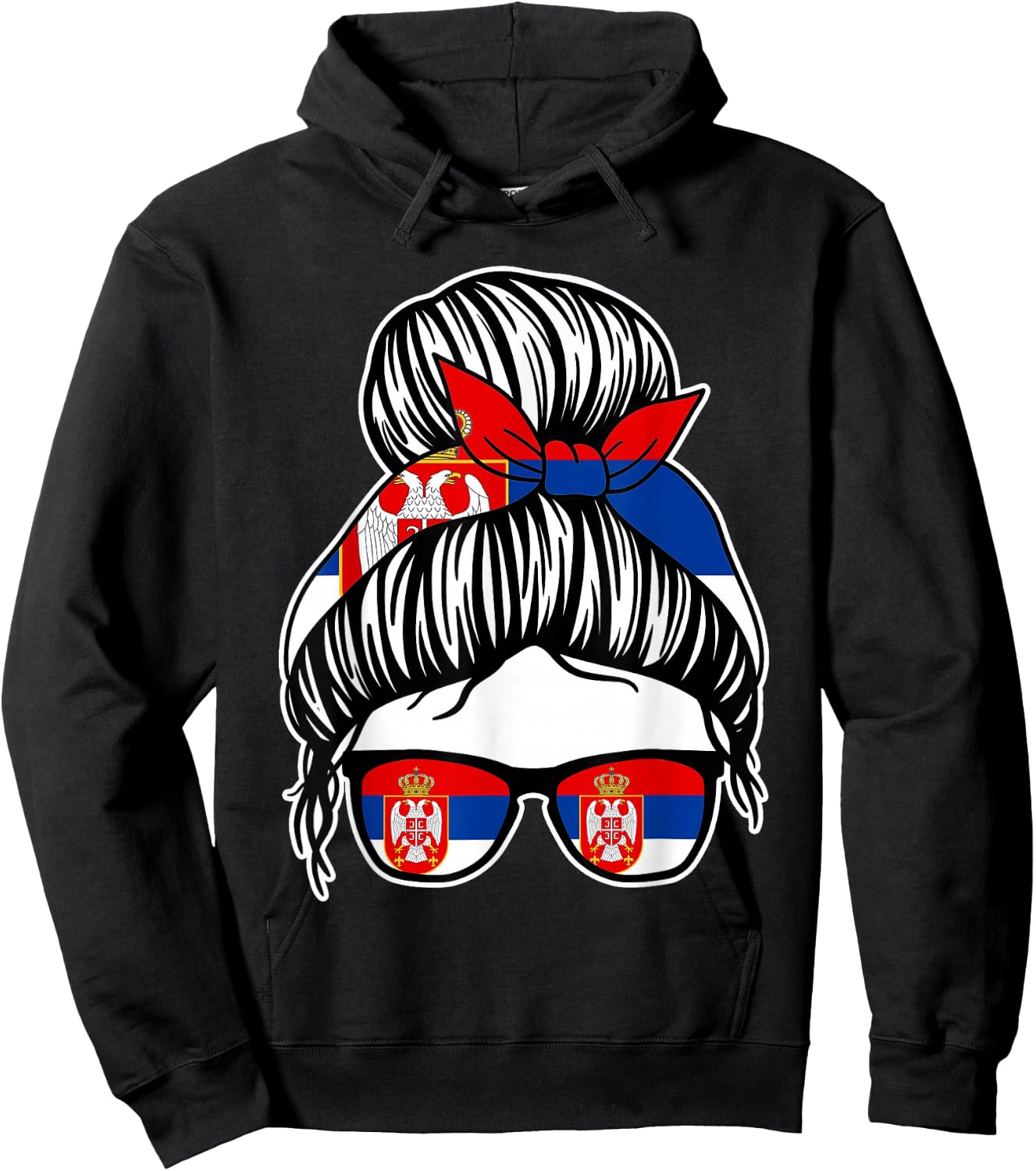 Serbisch Serbien Hoodie - Hoodie | Black