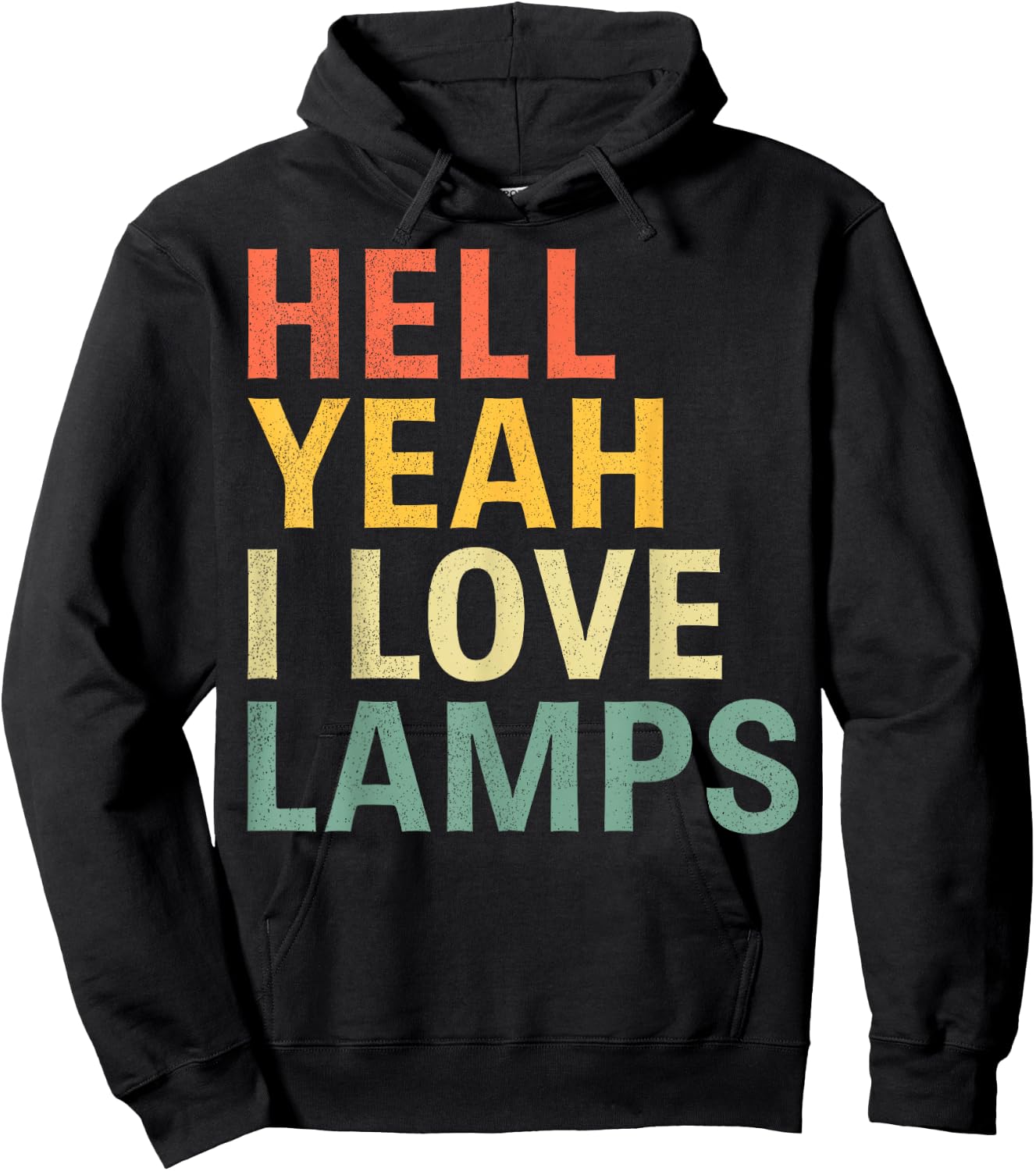 Hell Yeah I Love Lamps Funny Mothman Cryptid Cryptozoology Hoodie - Hoodie | Black