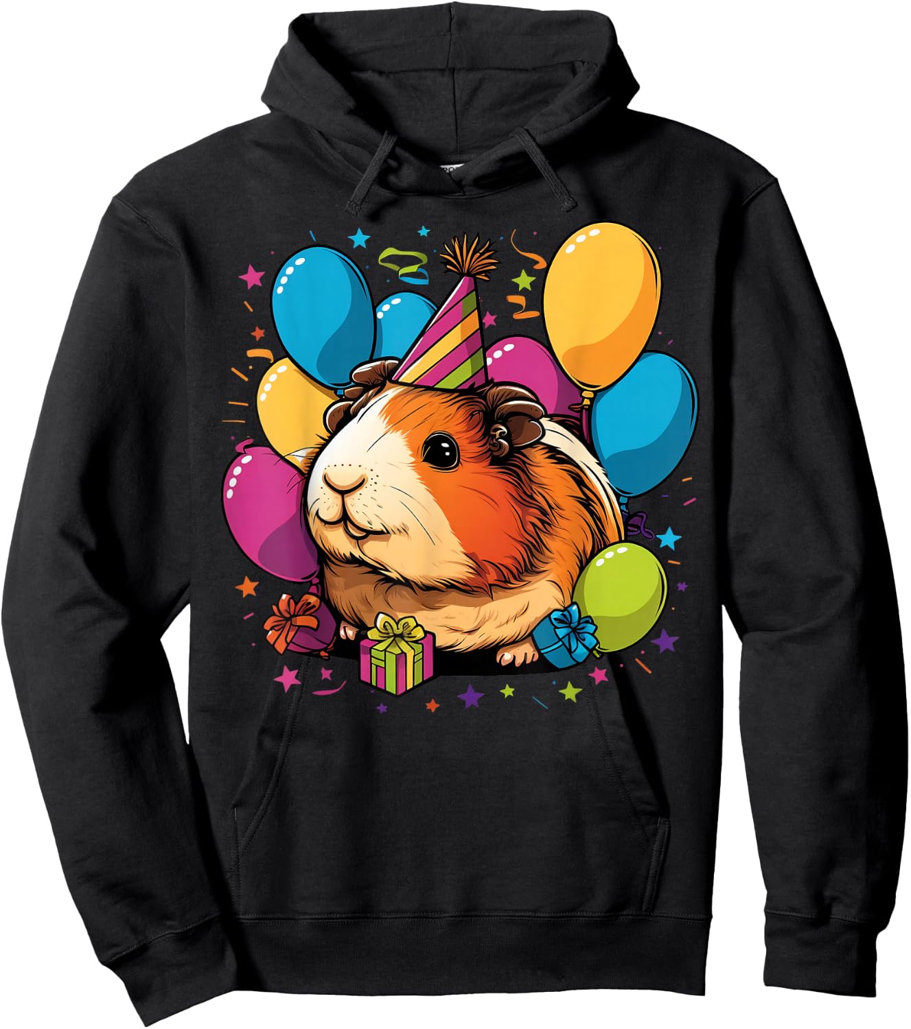 Celebration Guinea Pig Event Birthday Party Guinea Pig Hoodie - Hoodie | Black