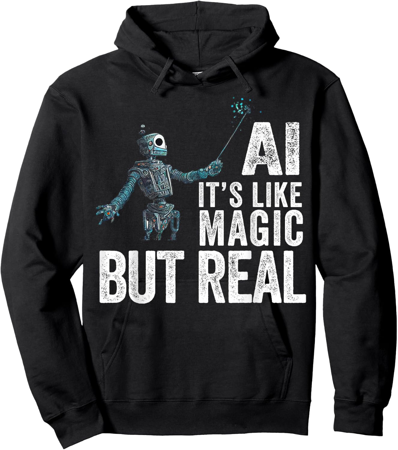 Artificial Intelligence Robot - Funny AI Hoodie - Hoodie | Black