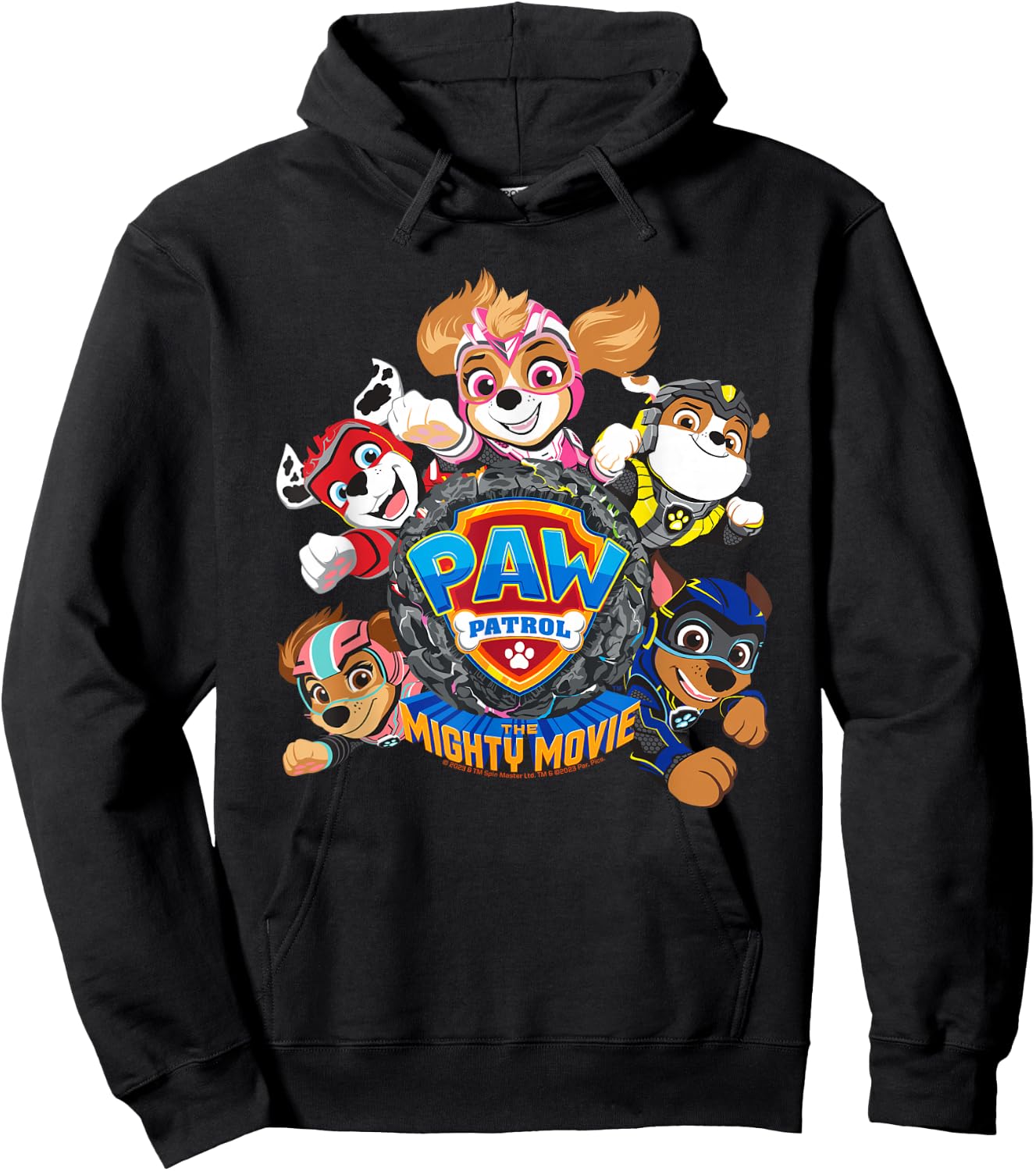 PAW Patrol: The Mighty Movie Flying , Black, S Hoodie - Hoodie | Black