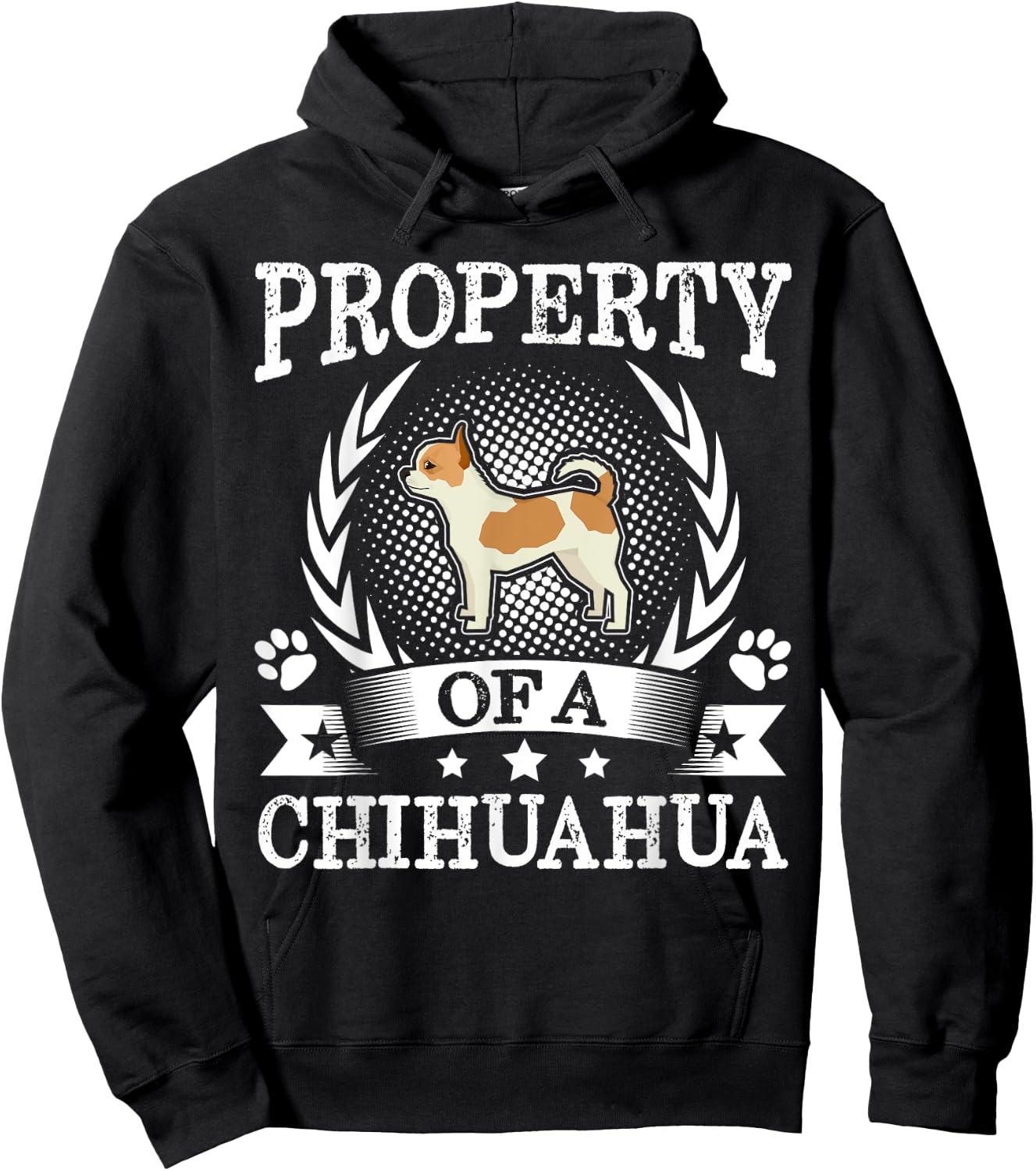Property Of A Chihuahua Shirt Cute Dog Lover Gift Hoodie - Hoodie | Black