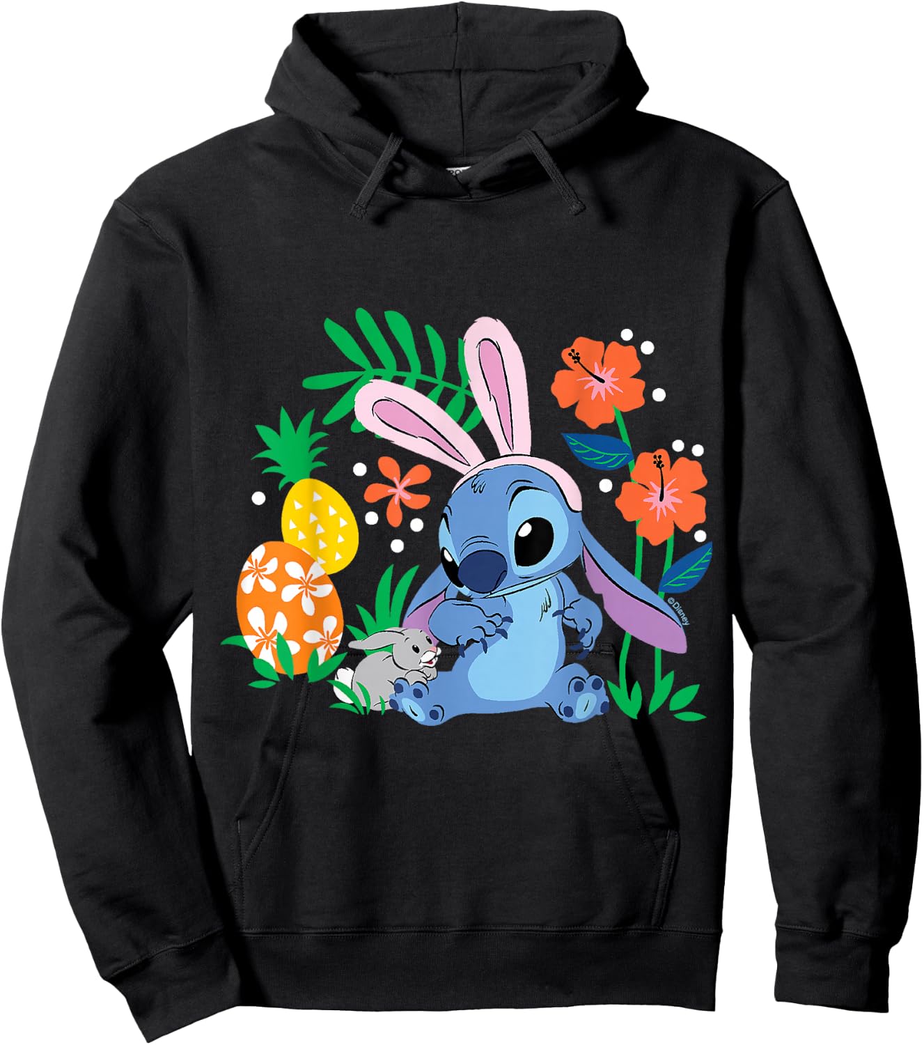 Lilo & Stitch - with Easter Bunny Hoodie - Hoodie | Black