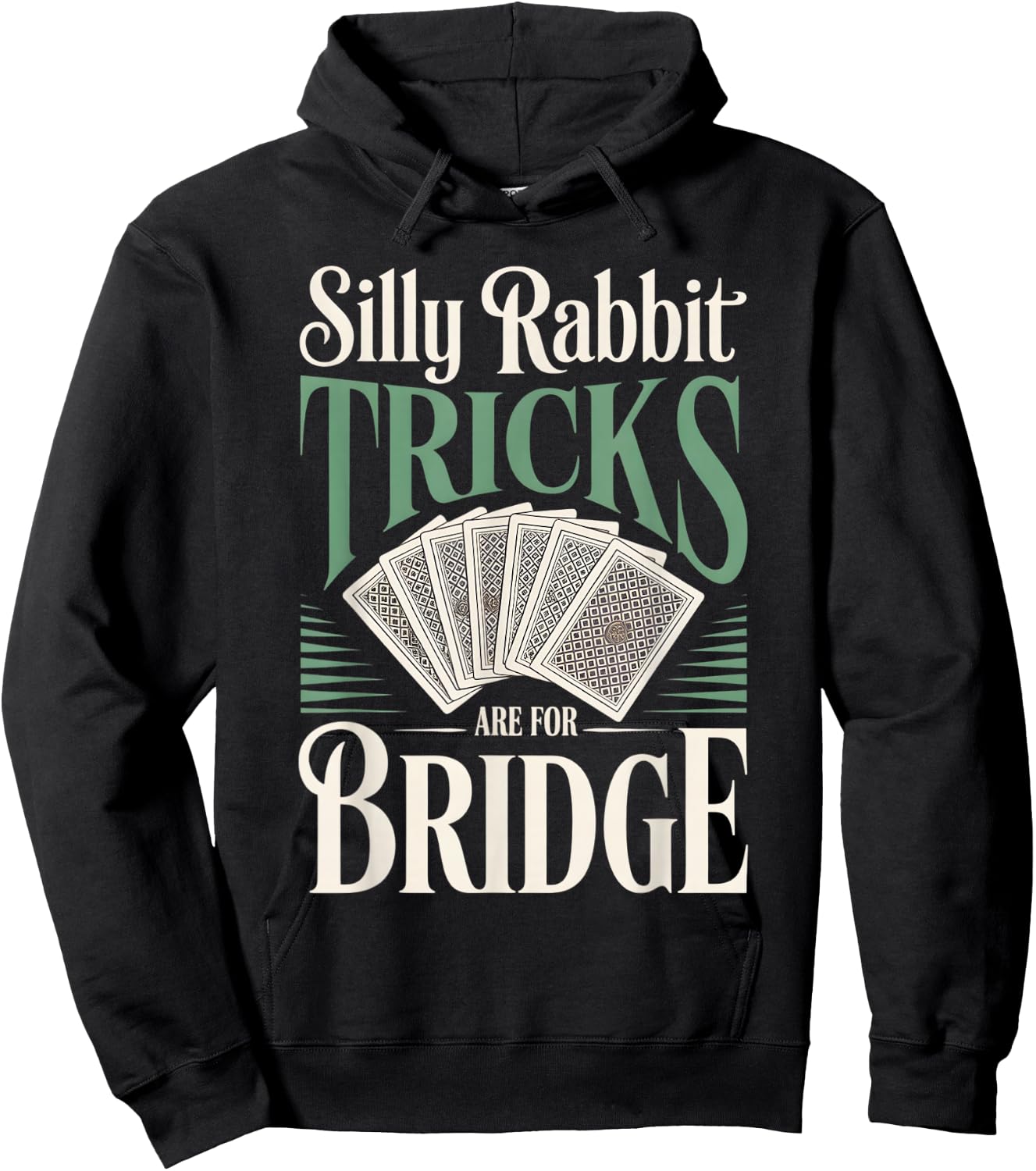 Funny Bridge Player Card Game Trick Taking Hoodie - Hoodie | Black