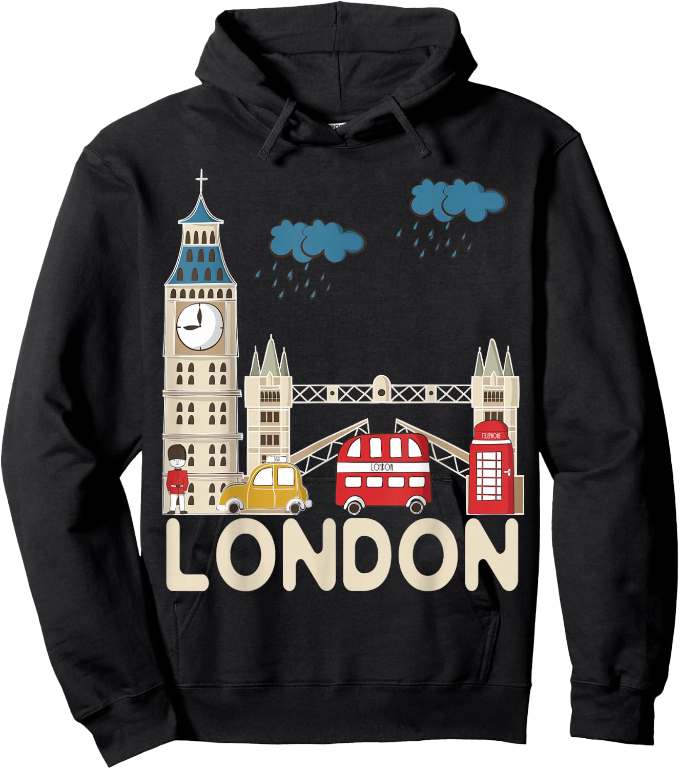 London Souvenir Hoodie - Hoodie | Black