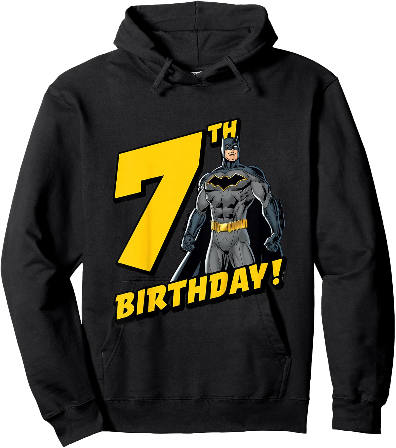 Kids Batman 7th Birthday Hoodie - Hoodie | Black