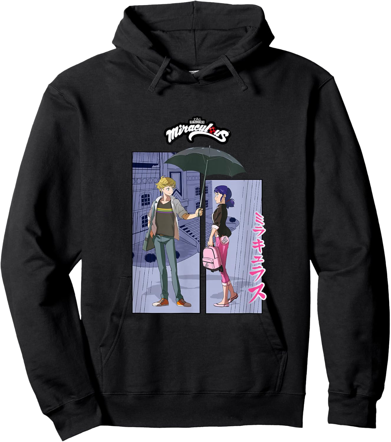 Miraculous Ladybug Manga Marinette Adrien Be Miraculous Hoodie - Hoodie | Black