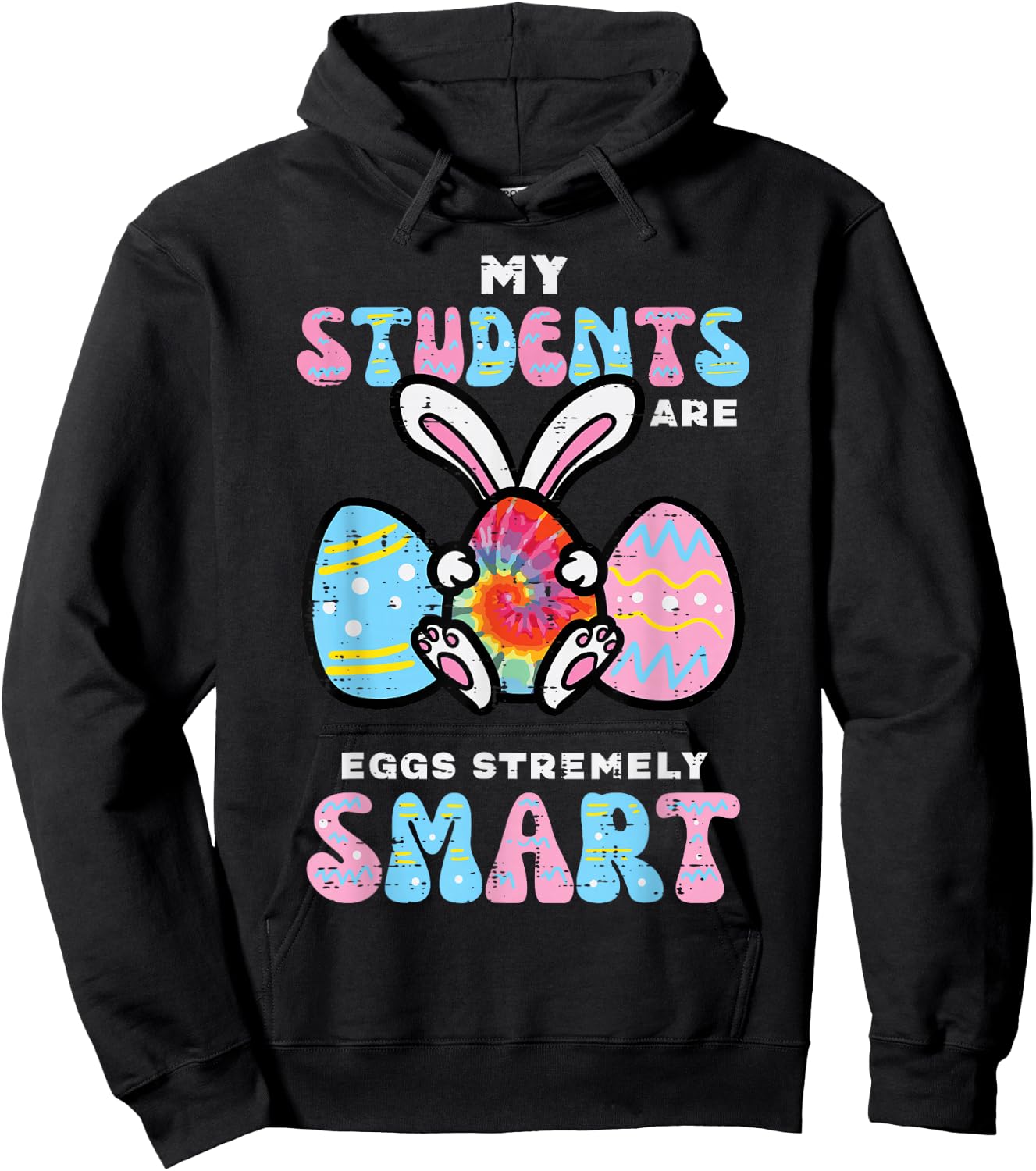 My Students Are Eggstremely Smart Funny Easter Teacher Women Hoodie - Hoodie | Black