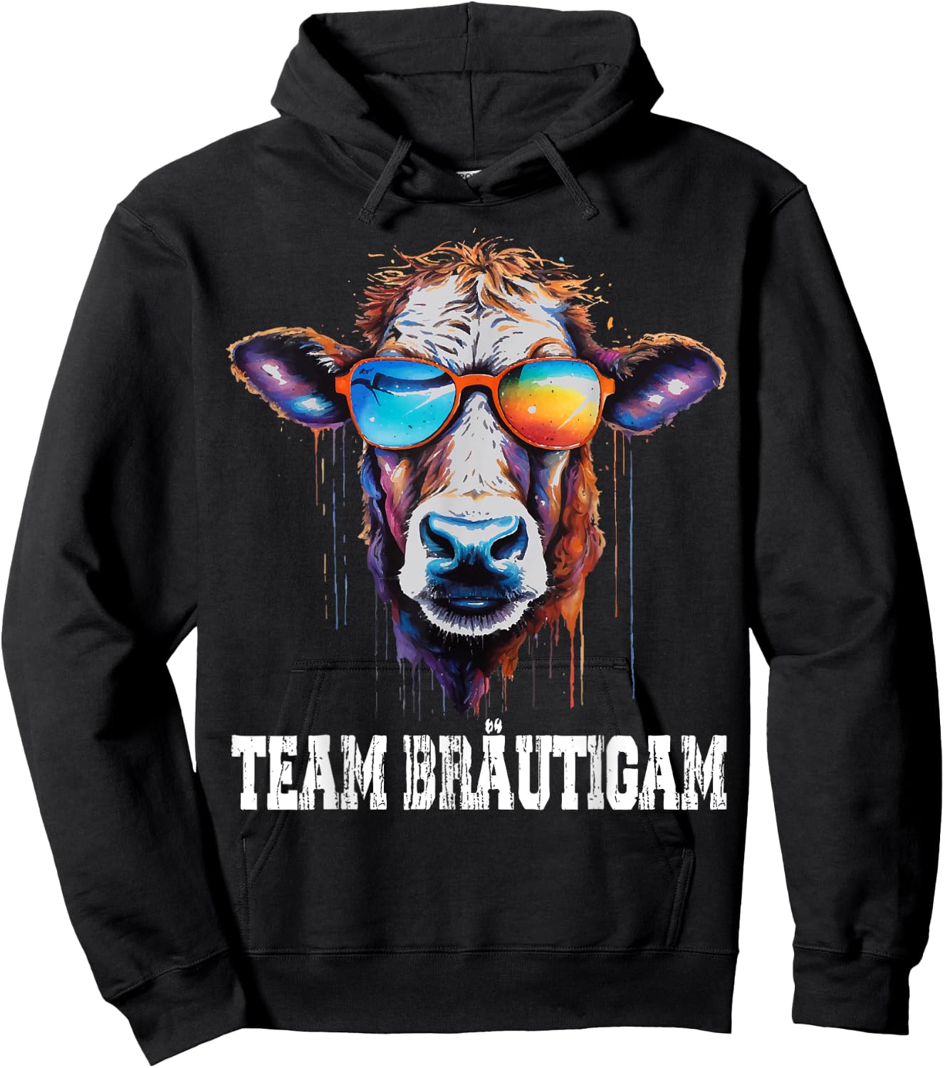 JGA Team Bräutigam für Bauern & Landwirte JGA Kuh Hoodie - Hoodie | Black