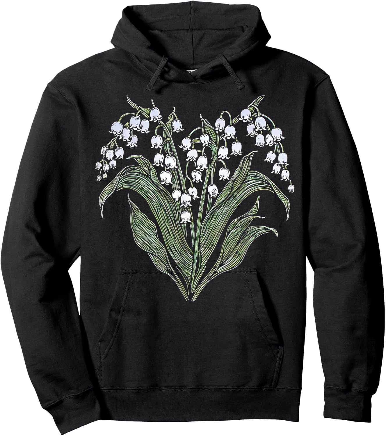 Lily Of The Valley Fleur Girl Saint-Valentin Plante Maman Hoodie - Hoodie | Black