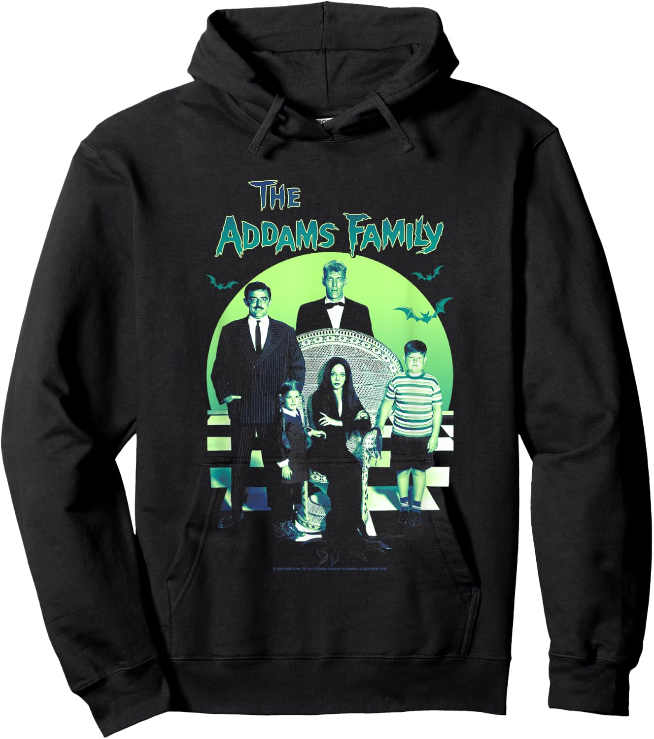 The Addams Family Spooky Gothic Vintage Family Portrait , Black, S Hoodie - Hoodie | Black