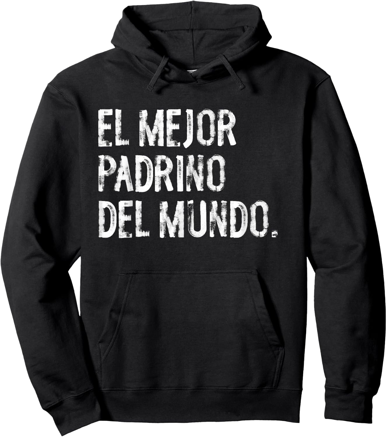 El Mejor Padrino Del Mundo Funny Spanish Mexican Godfather Hoodie - Hoodie | Black