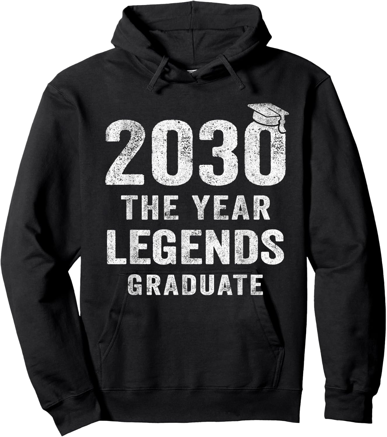 Senior 2030 The Year Legends Graduate Class of 2030 Hoodie - Hoodie | Black