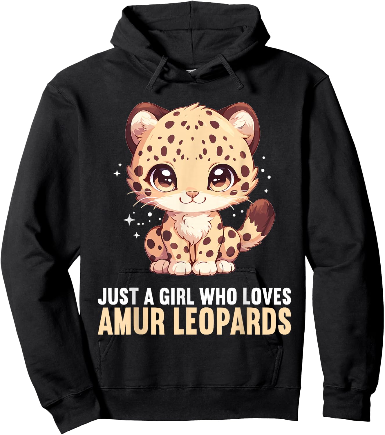 Just a Girl who loves Amur Leopards Lovers Amur Leopard Hoodie - Hoodie | Black
