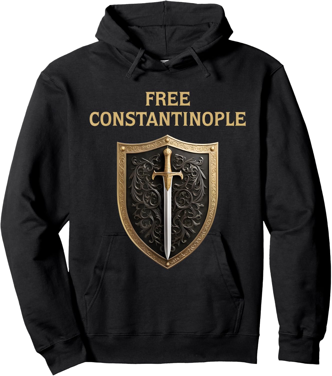 Free Constantinople Constantinopolitan Eastern Roman History Hoodie - Hoodie | Black