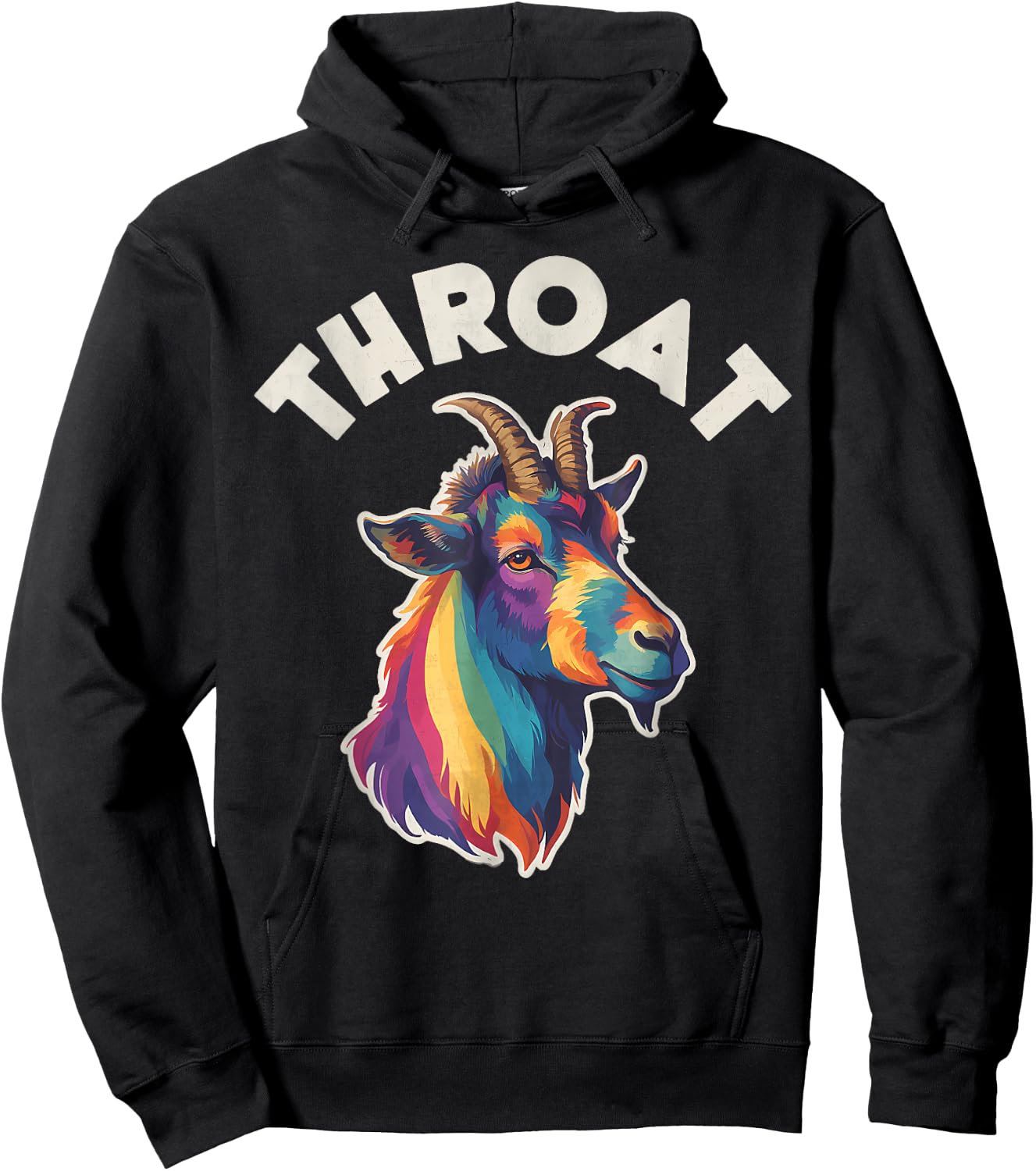 Funny Throat Goat - Adult Humor Sarcastic Outfit Hoodie - Hoodie | Black