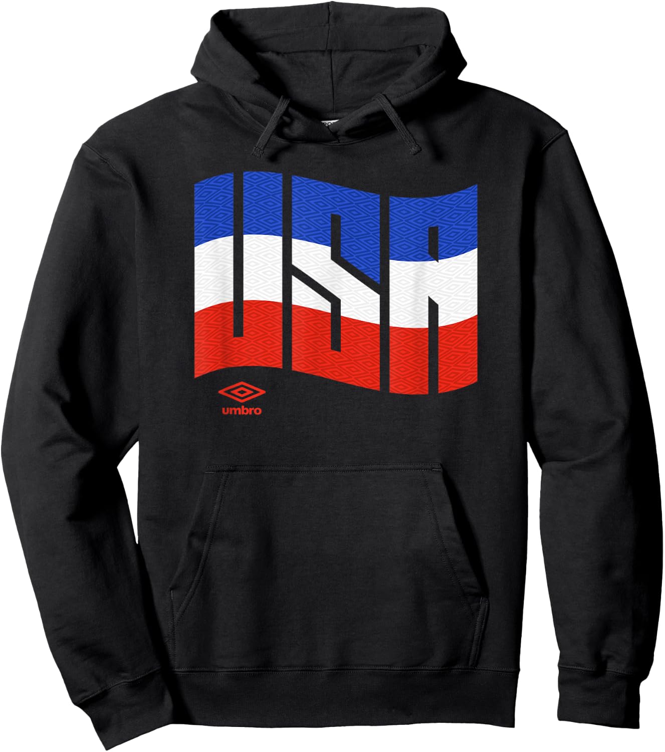 Umbro International Soccer Wavy USA Logo Hoodie - Hoodie | Black