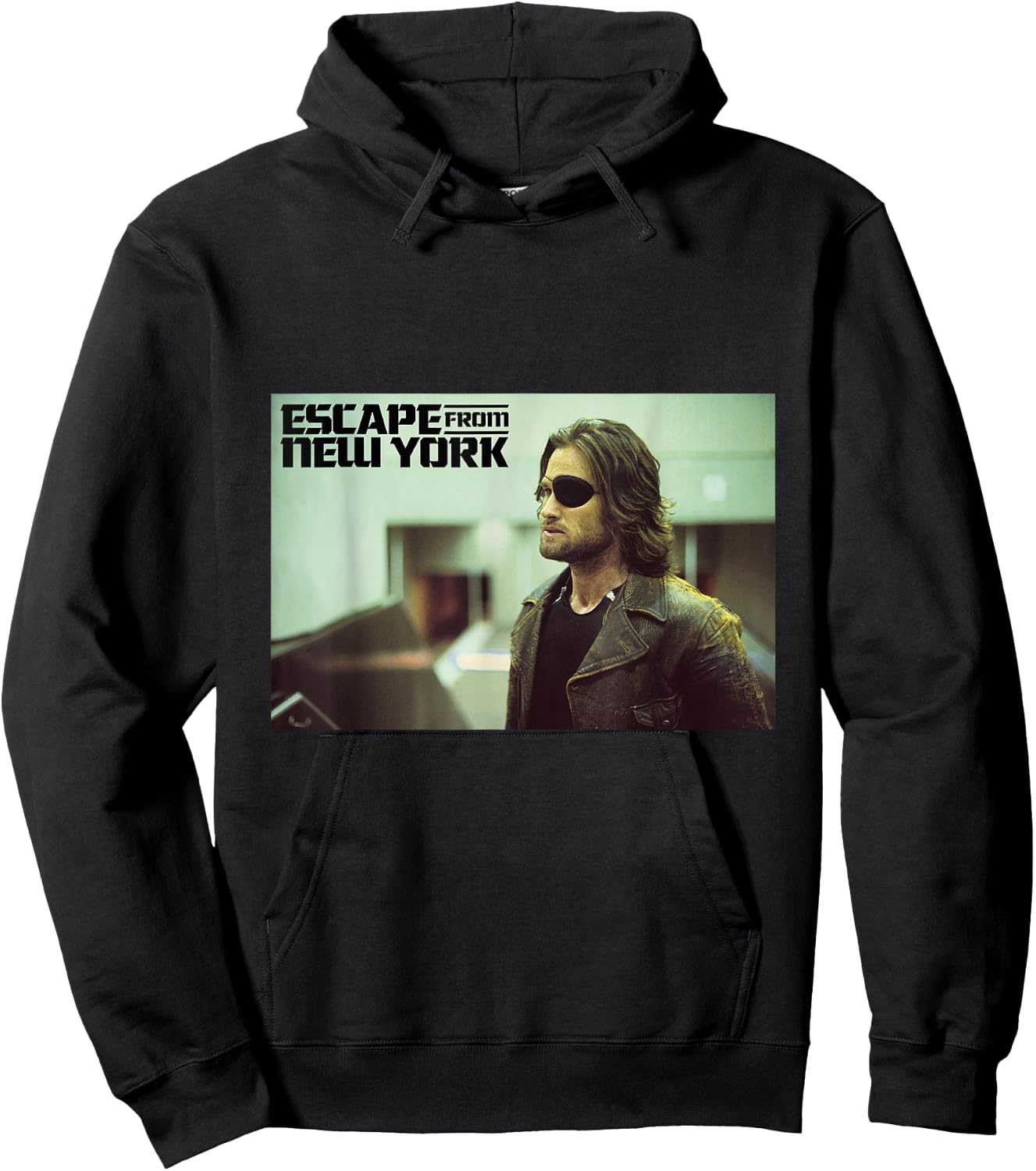 Escape From New York Snake Wearing Leather Jacket Hoodie - Hoodie | Black
