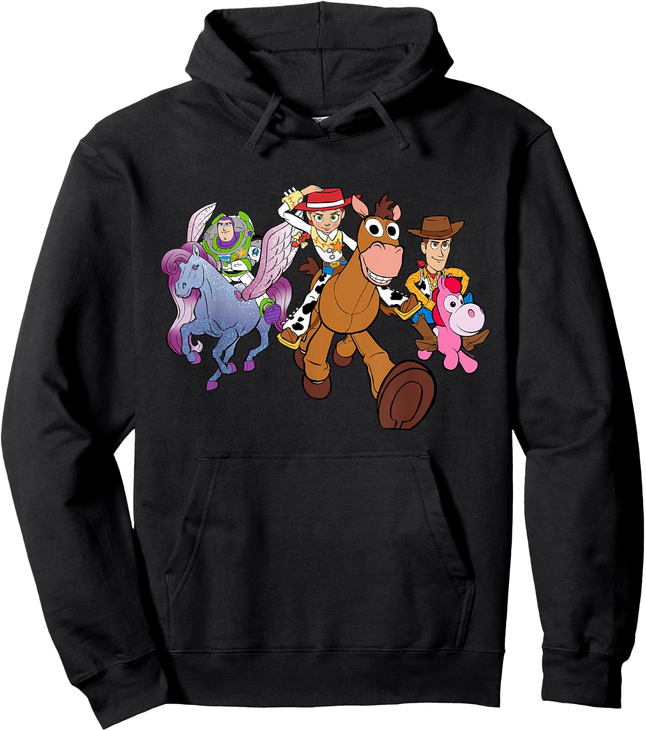 Disney and Pixar's Toy Story 5 Jessie Buzz & Woody Ride Hoodie - Hoodie | Black