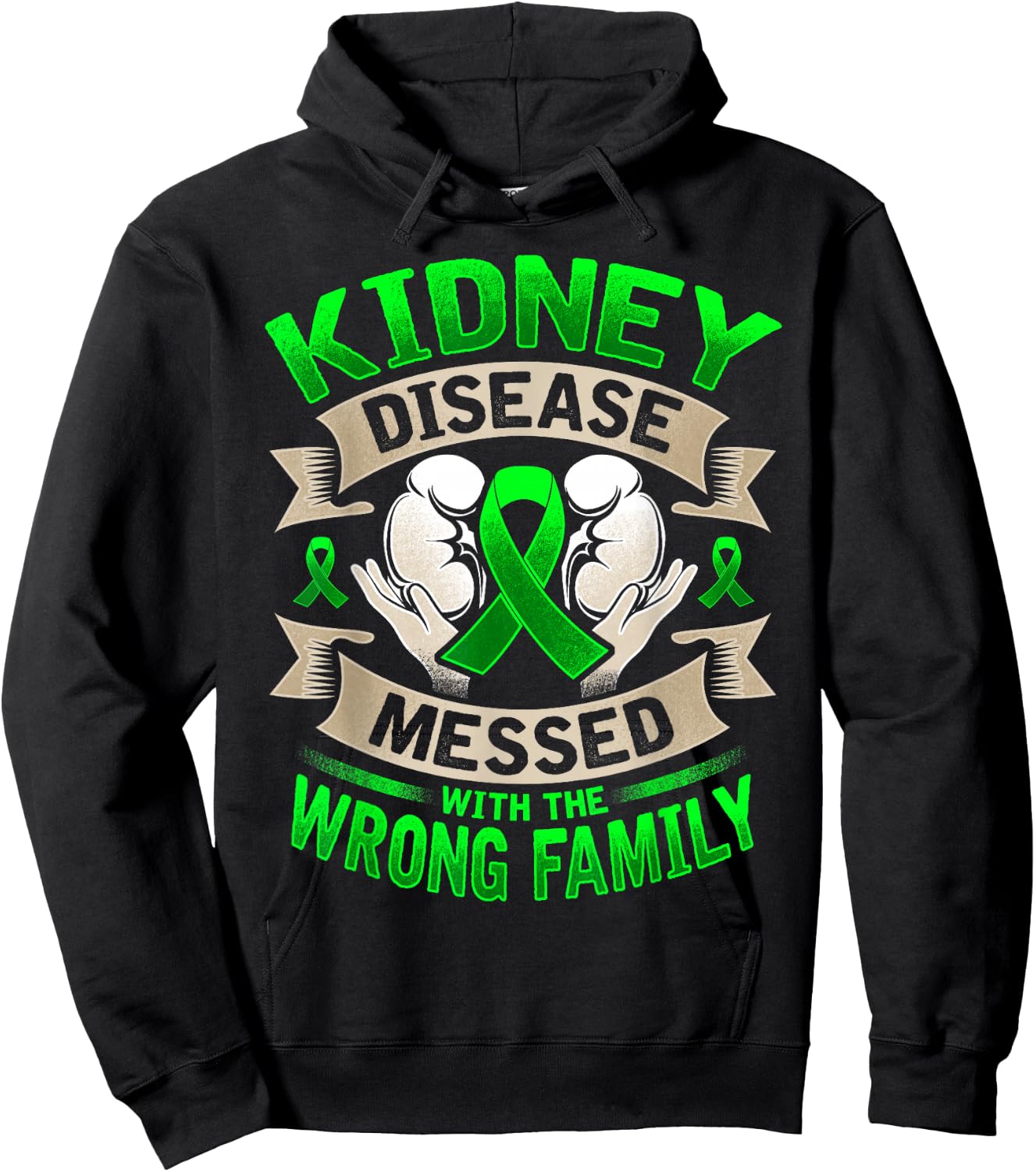 Kidney Disease Awareness Hoodie - Hoodie | Black