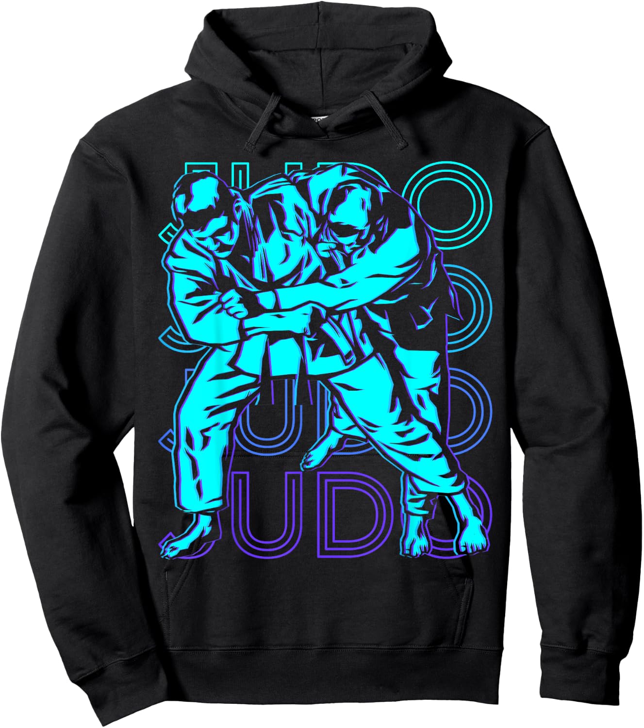 Judo Retro , black, s Hoodie - Hoodie | Black