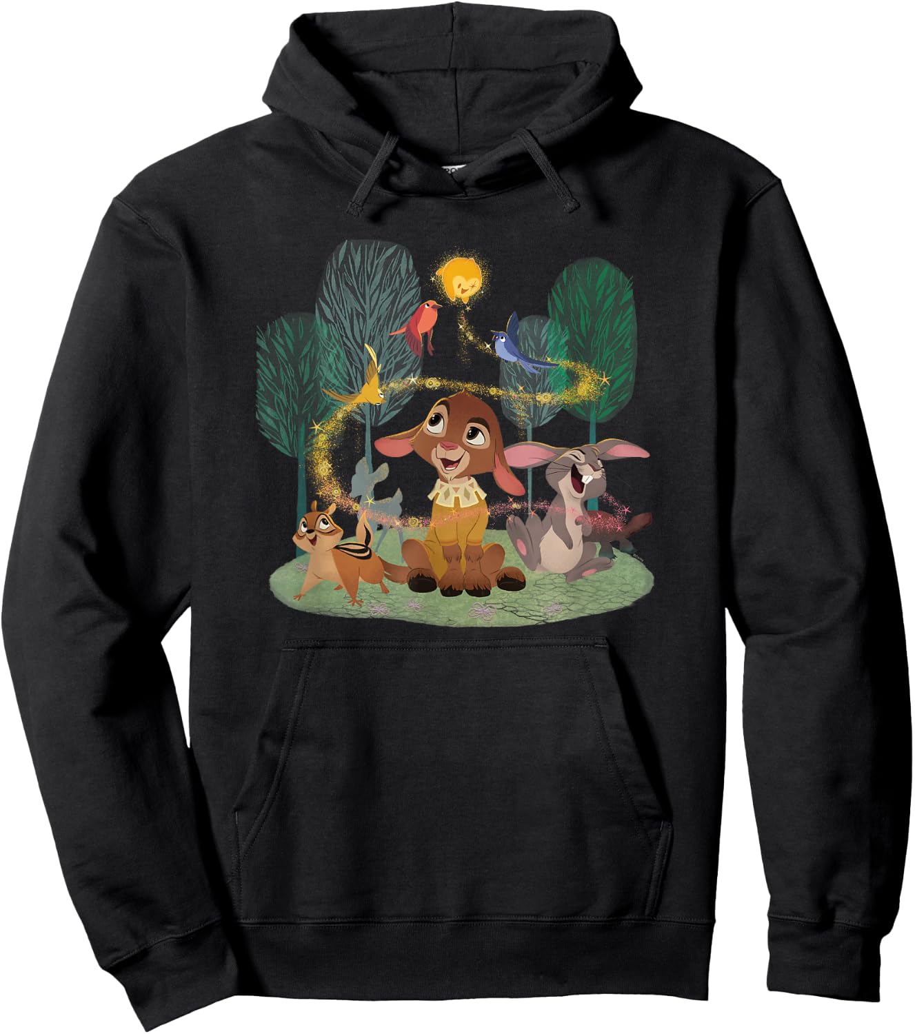 Disney Wish Star and Valentino Animal Friends Hoodie - Hoodie | Black