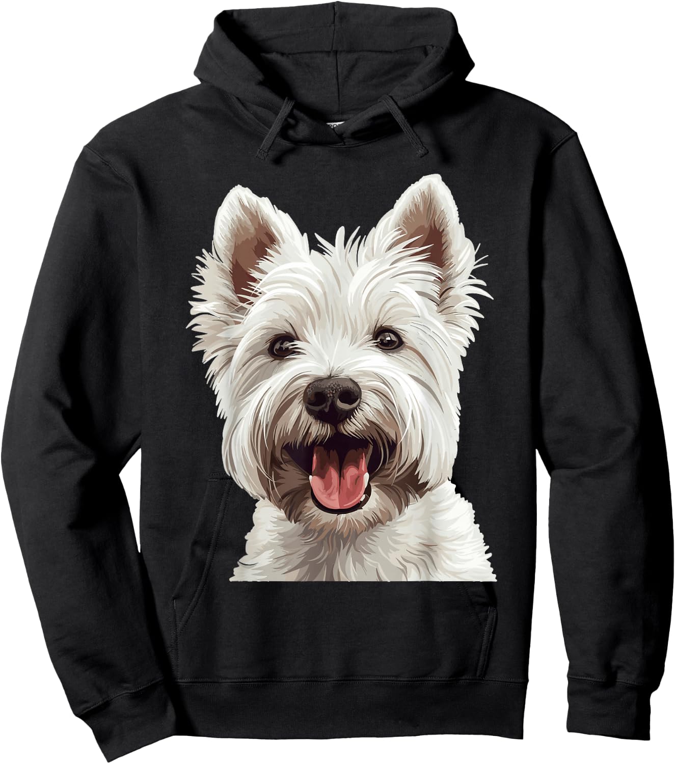 West Highland White Terrier Dog Breed Westie Hoodie - Hoodie | Black