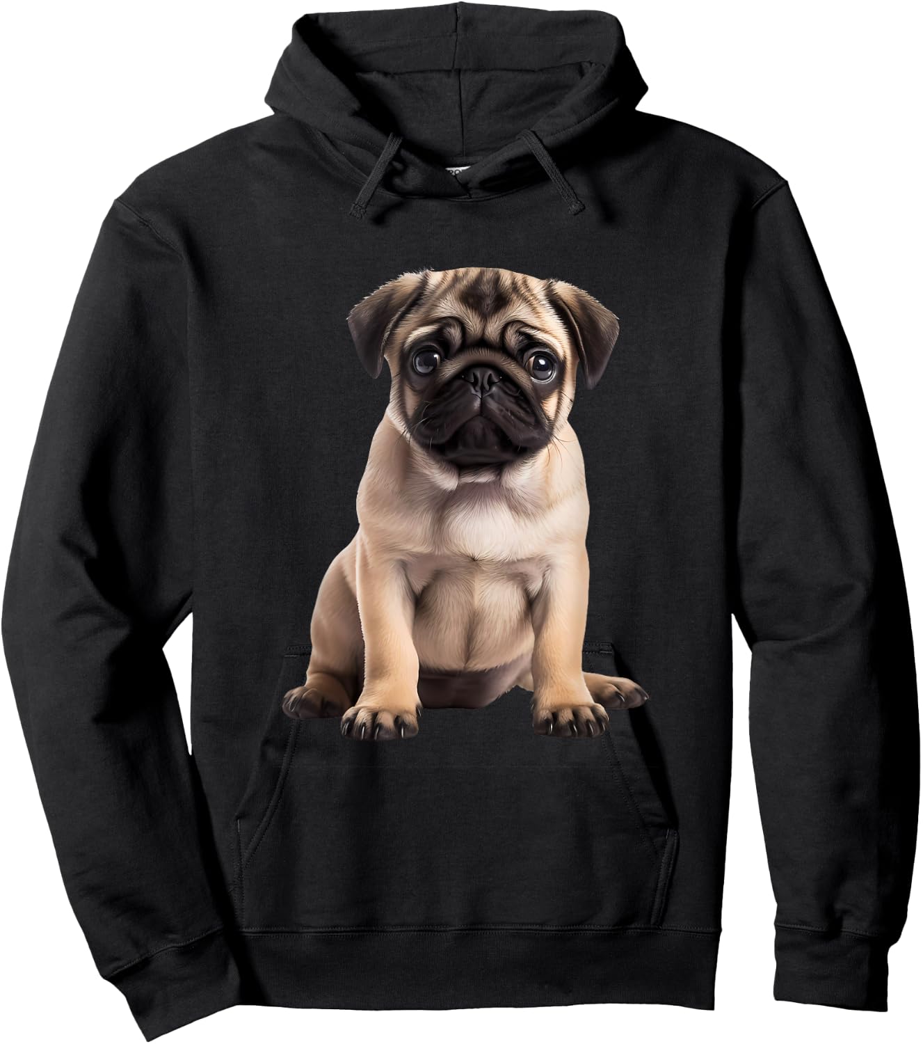 Pug Hoodie - Hoodie | Black