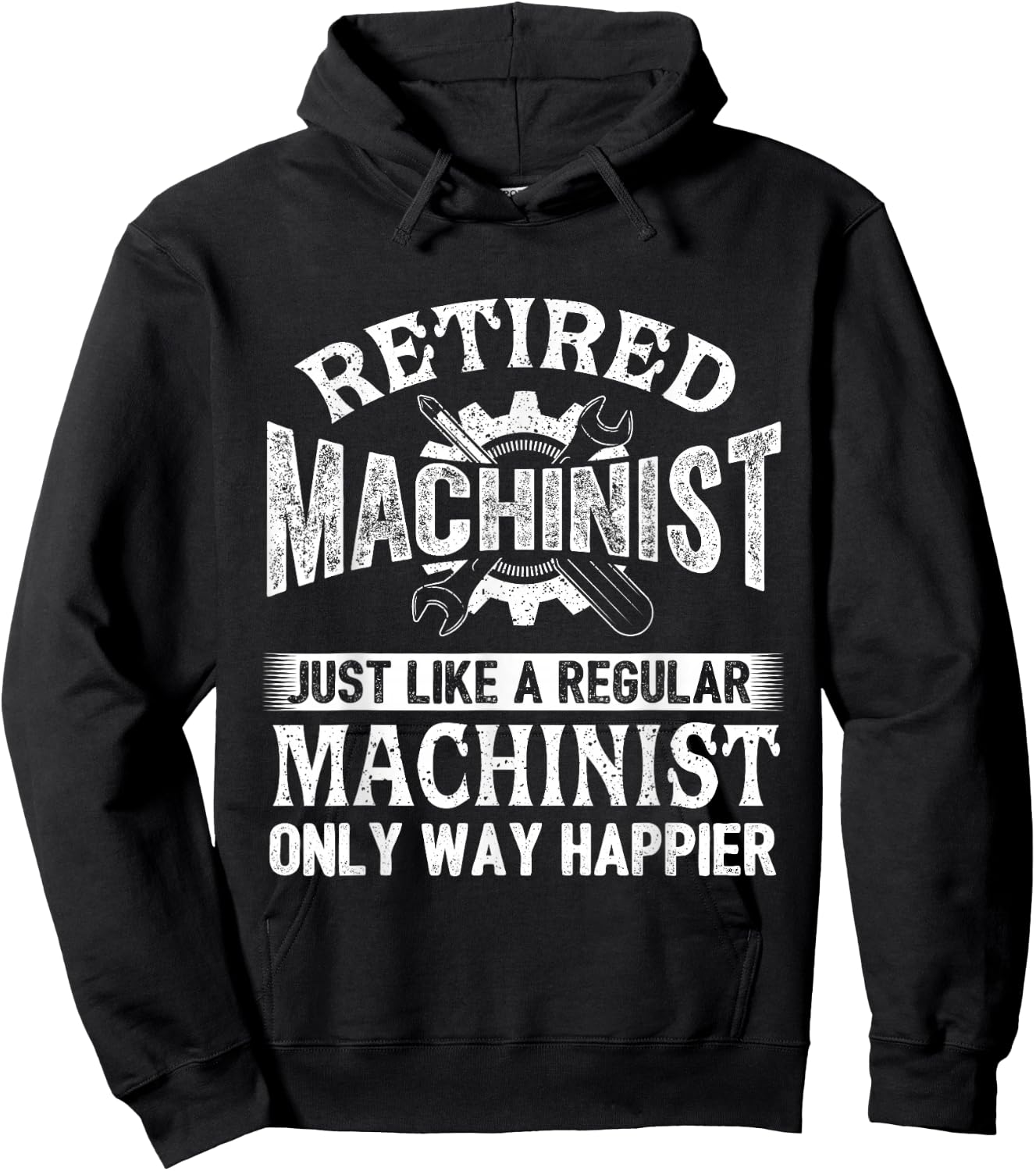 Retired Machinist - Retirement CNC Machine Operator Hoodie - Hoodie | Black