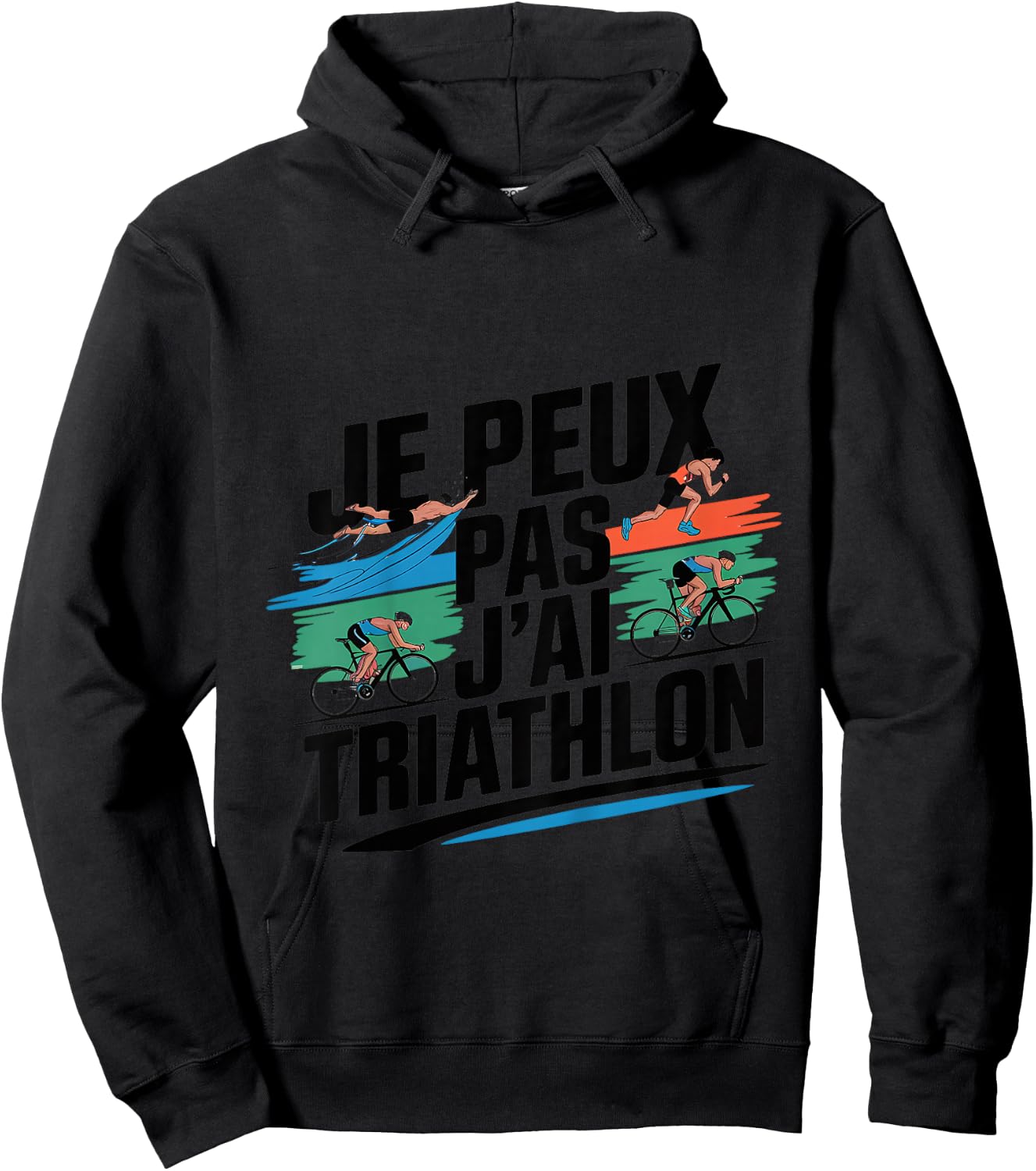 Child I can not I Triathlon - Humor Triathlete Triathlon , grey, 2 Hoodie - Hoodie | Black