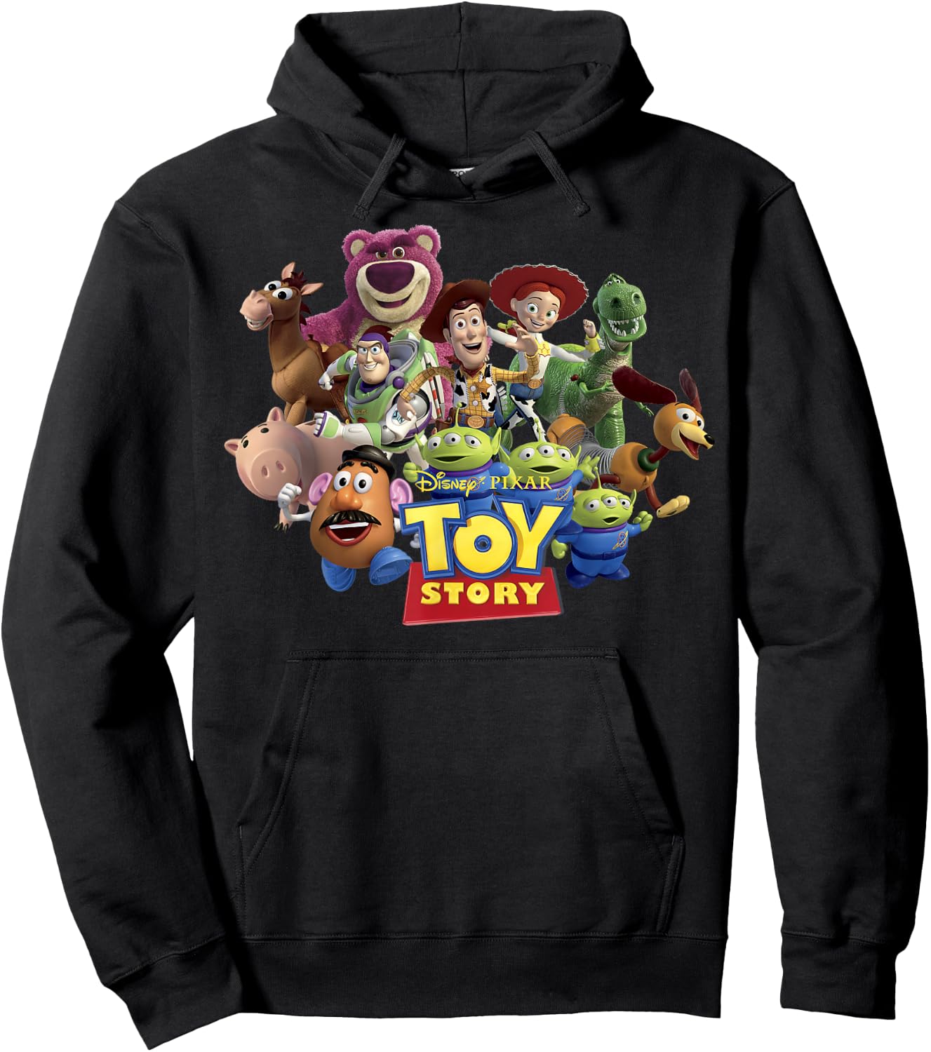 Disney Pixar Toy Story Buzz Woody & Jessie Toys Running Hoodie - Hoodie | Black