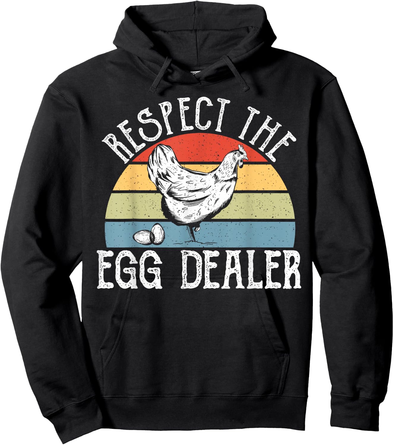 Egg Chicken Farmer - Respect The Local Egg Dealer Hoodie - Hoodie | Black