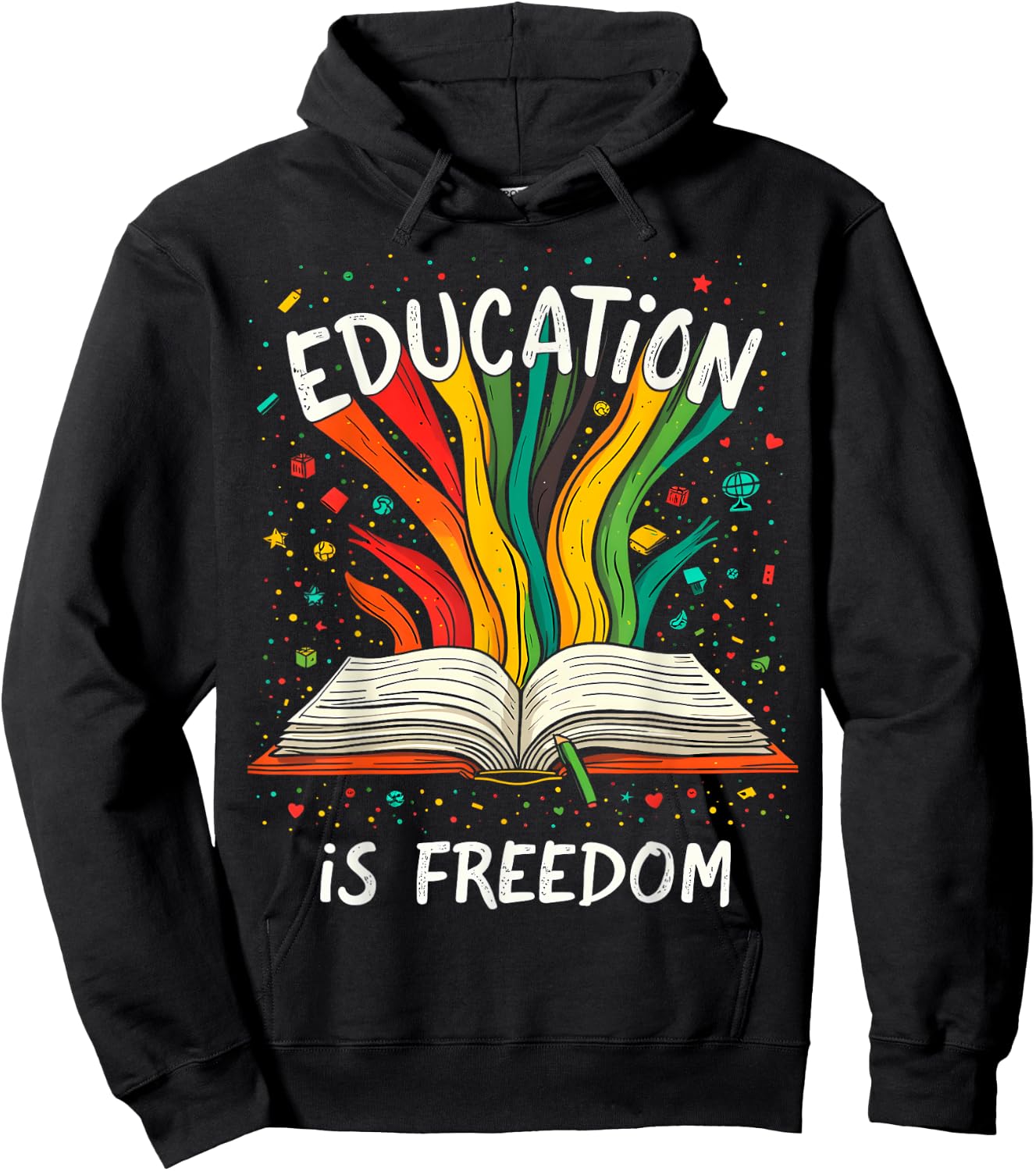 Education is Freedom Hoodie - Hoodie | Black