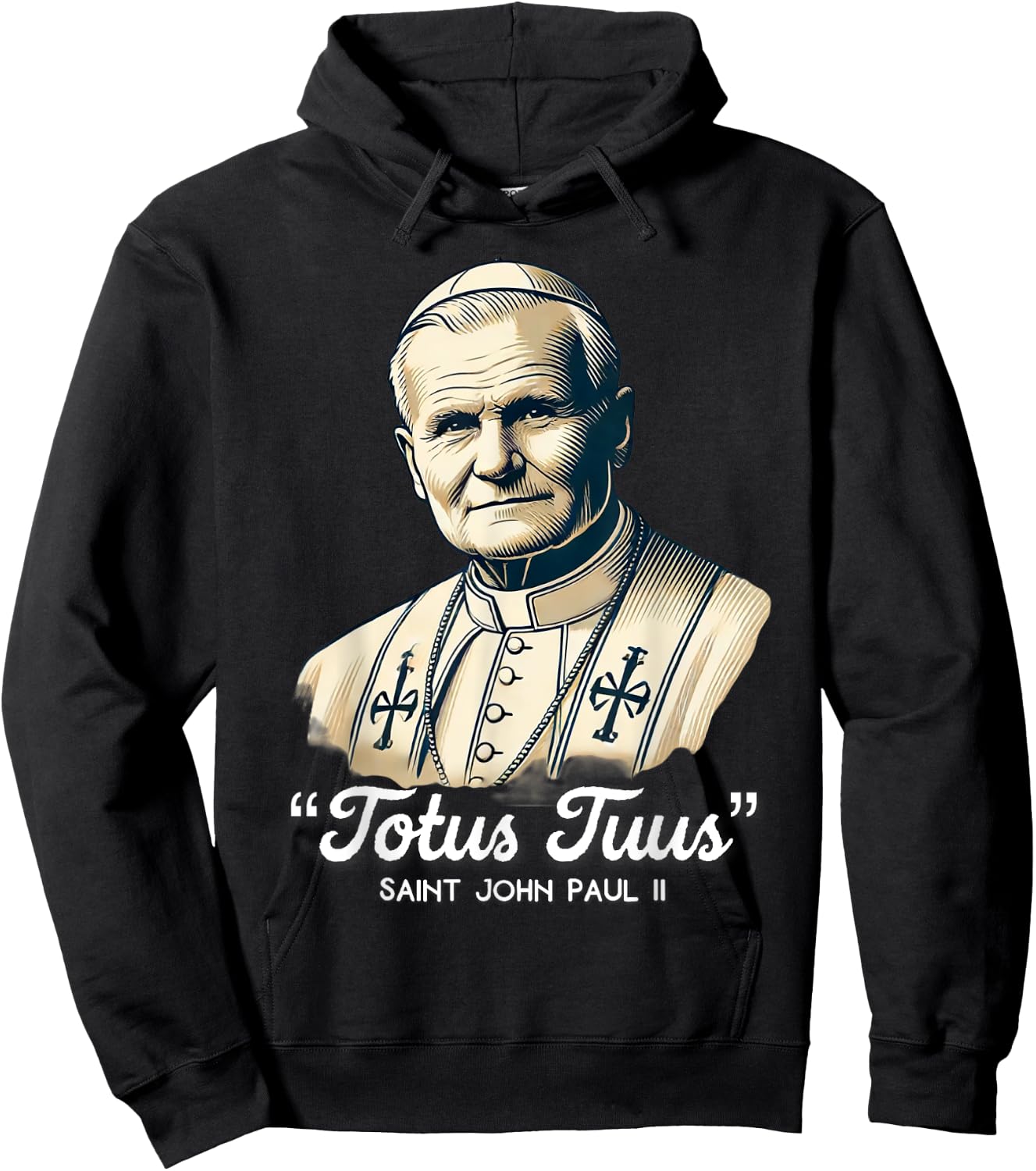 Saint John Paul II Catholic Quotes Hoodie - Hoodie | Black