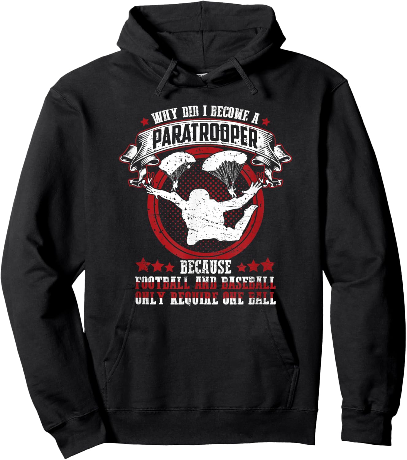 Funny 82nd 101st Airborne Paratrooper Military Hoodie - Hoodie | Black