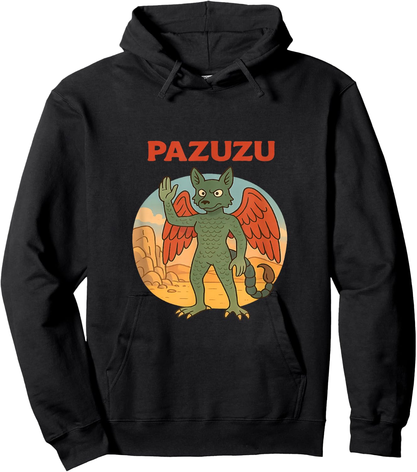 Pazuzu demon the ancient Mesopotamian wind demon Hoodie - Hoodie | Black