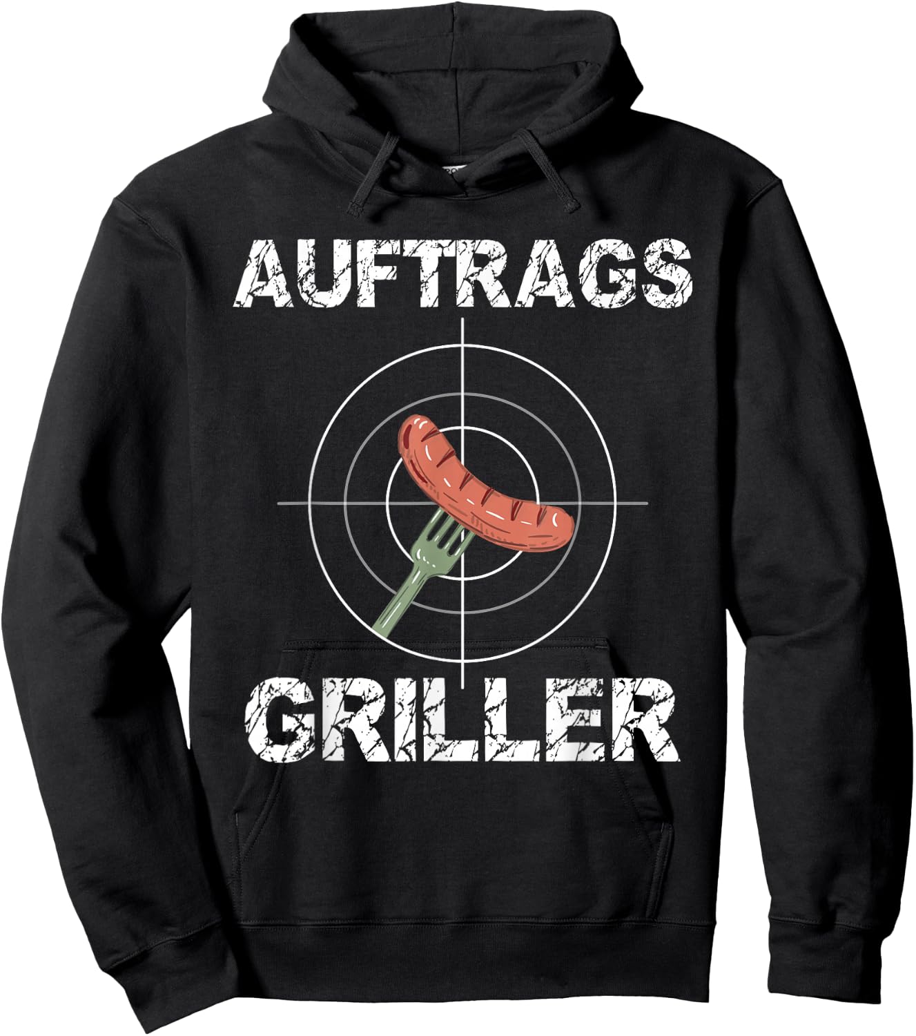 Men's Grill Bratwurst Barbecue Slogan Funny Arrangement Griller , black Hoodie - Hoodie | Black