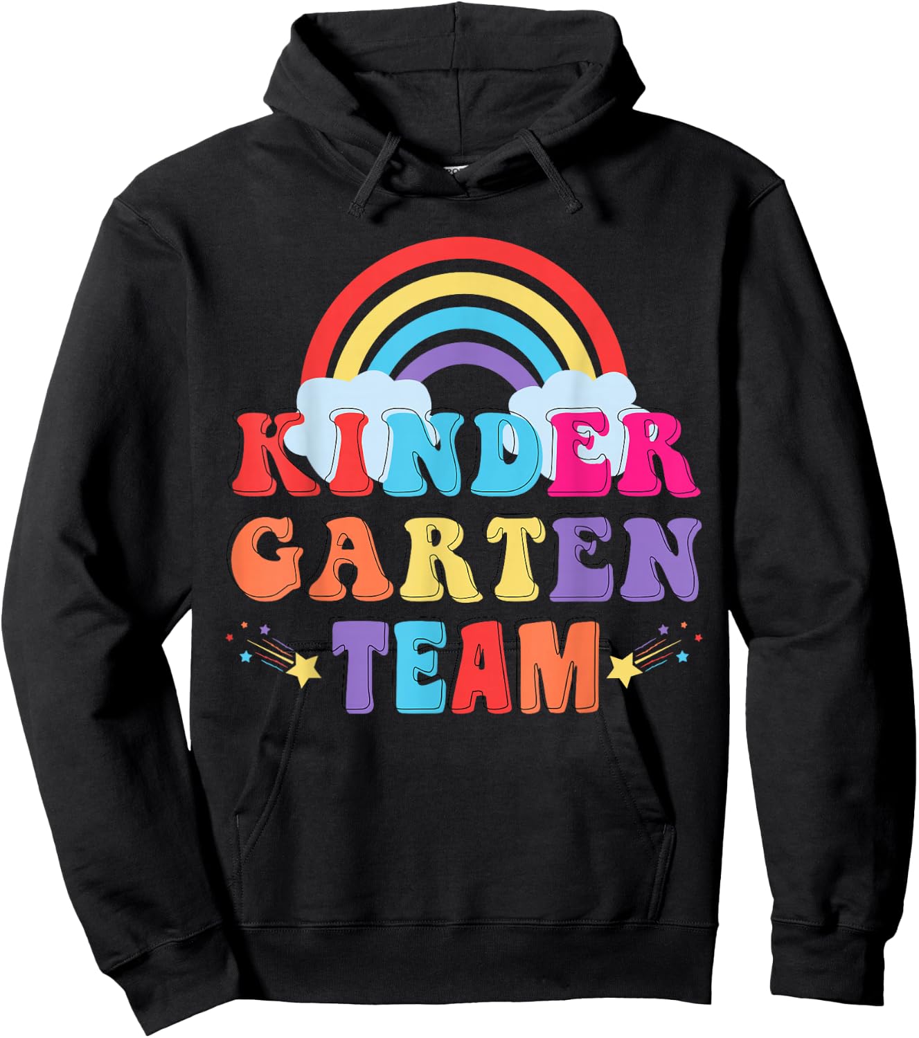 Kindergarten Kita Team Outfit Erzieherin Erzieher Regenbogen Hoodie - Hoodie | Black