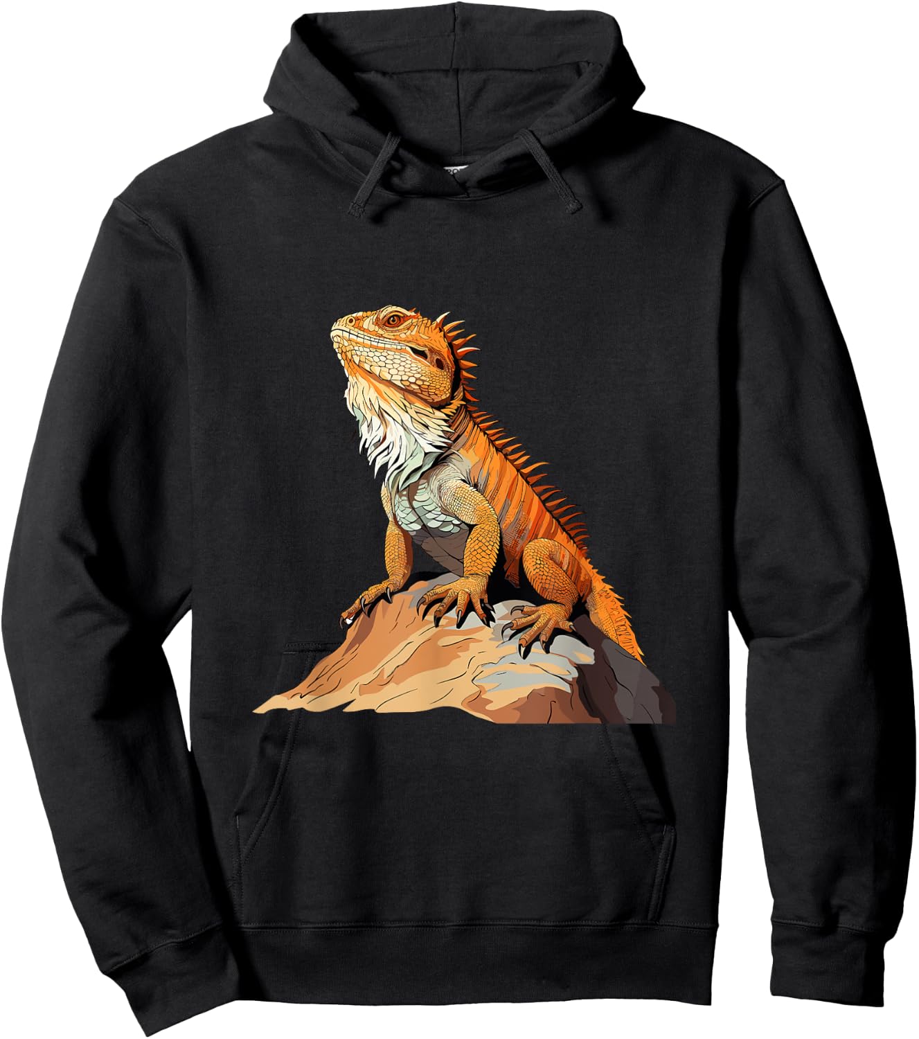 Bearded Dragon Pogona Reptile Graphic Hoodie - Hoodie | Black