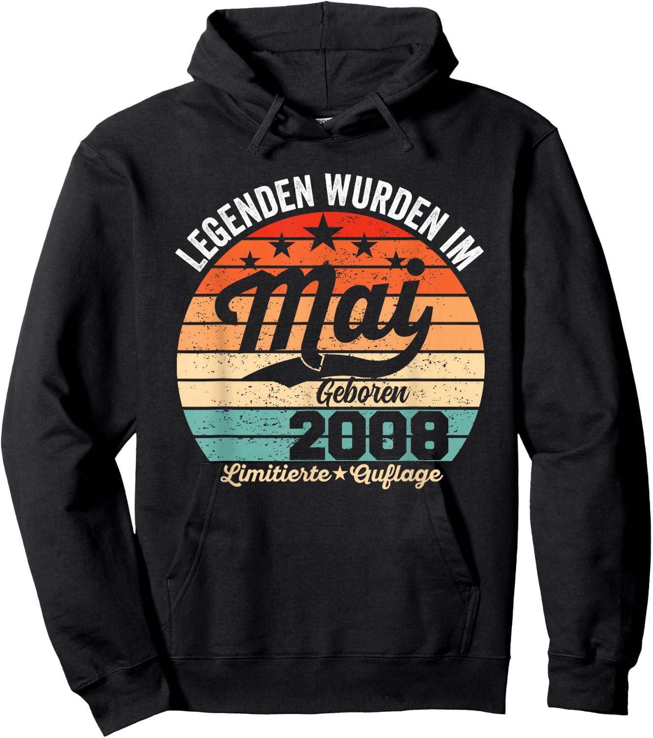 18. Geburtstag Geschenk Mann Legenden Sind Im Mai 2008 Hoodie - Hoodie | Black