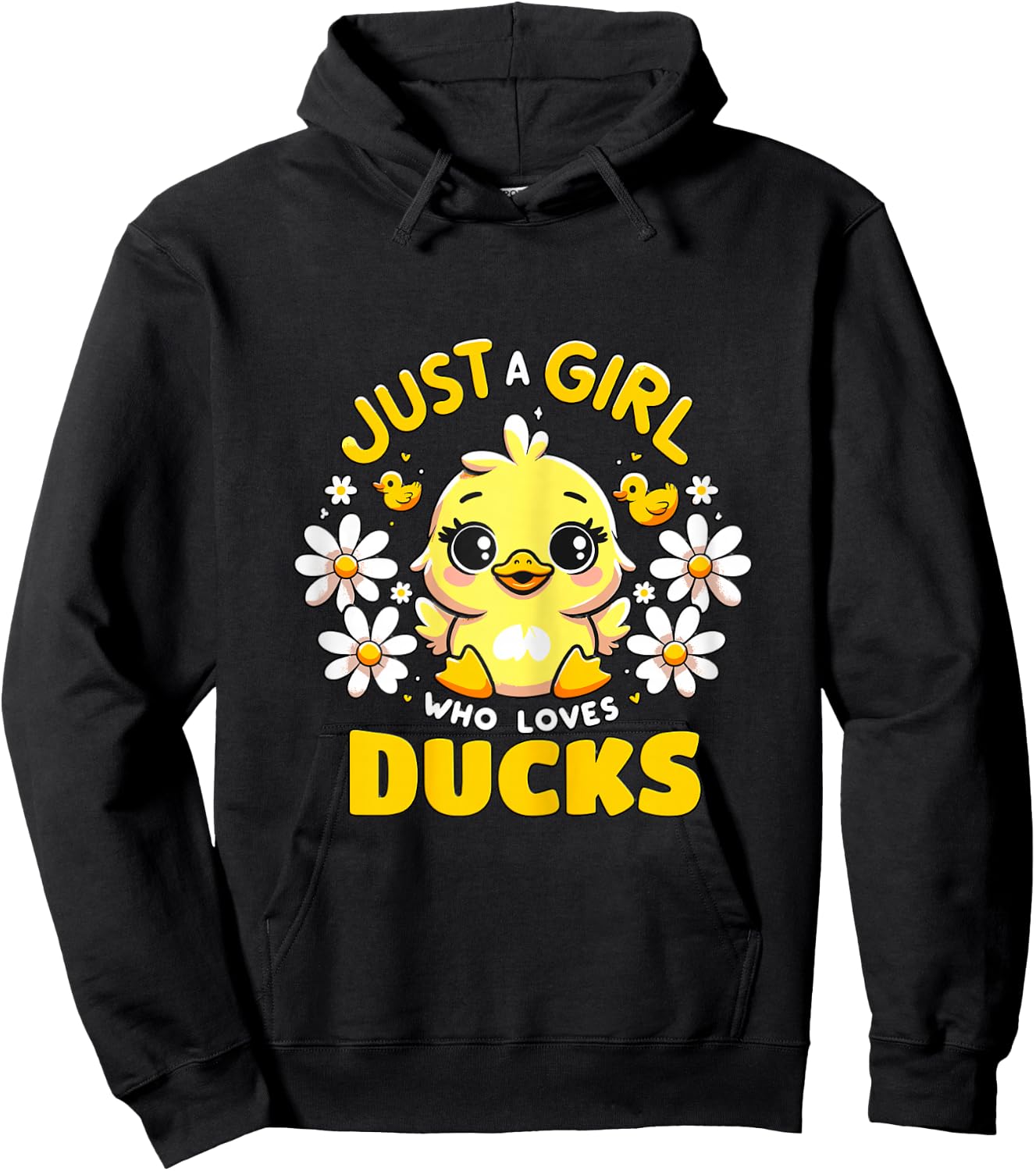 Just a Girl who loves Ducks Hoodie - Hoodie | Black