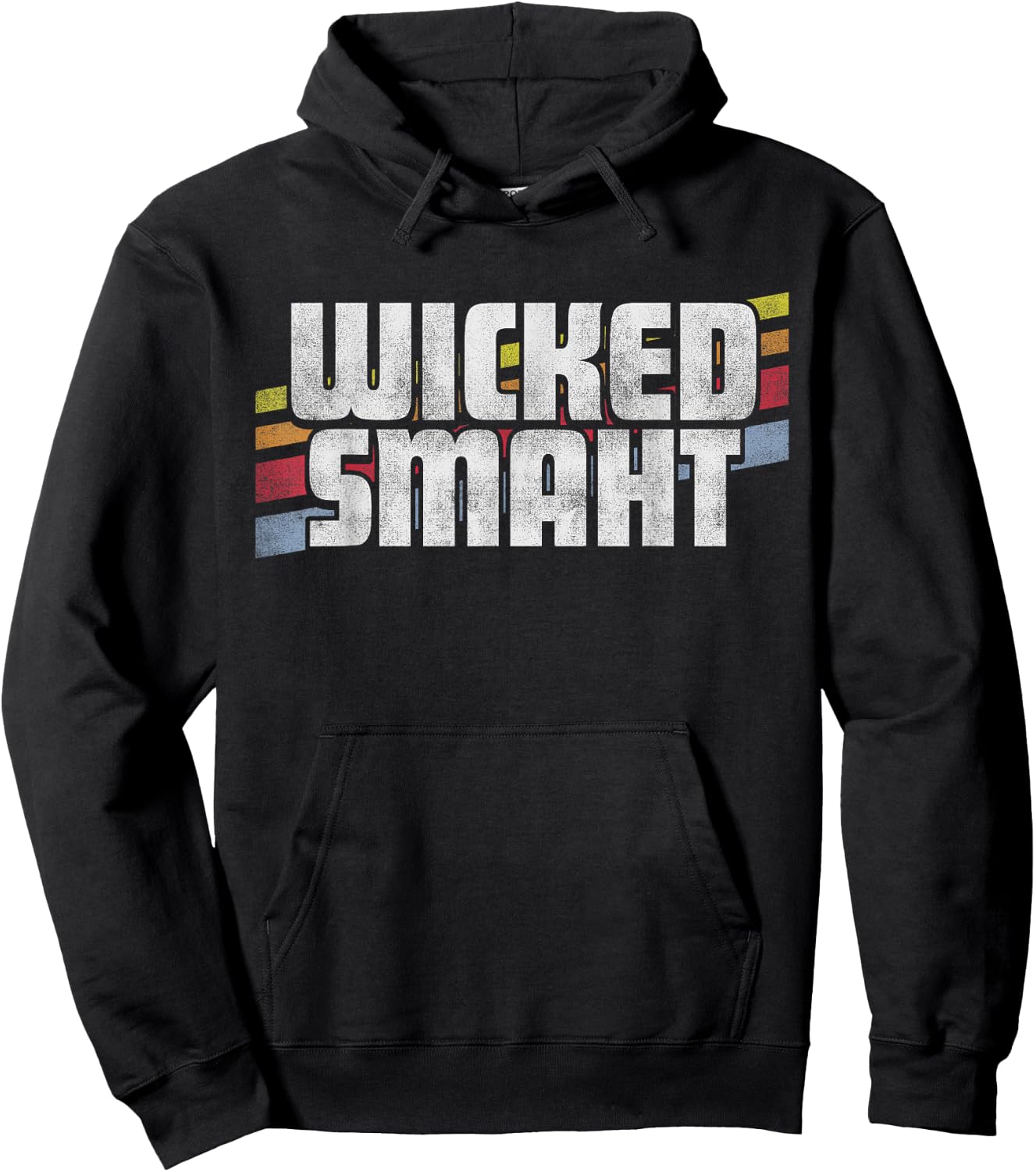 Wicked Smaht Funny Sayings Sarcastic Humor Joke Boston Gift Hoodie - Hoodie | Black