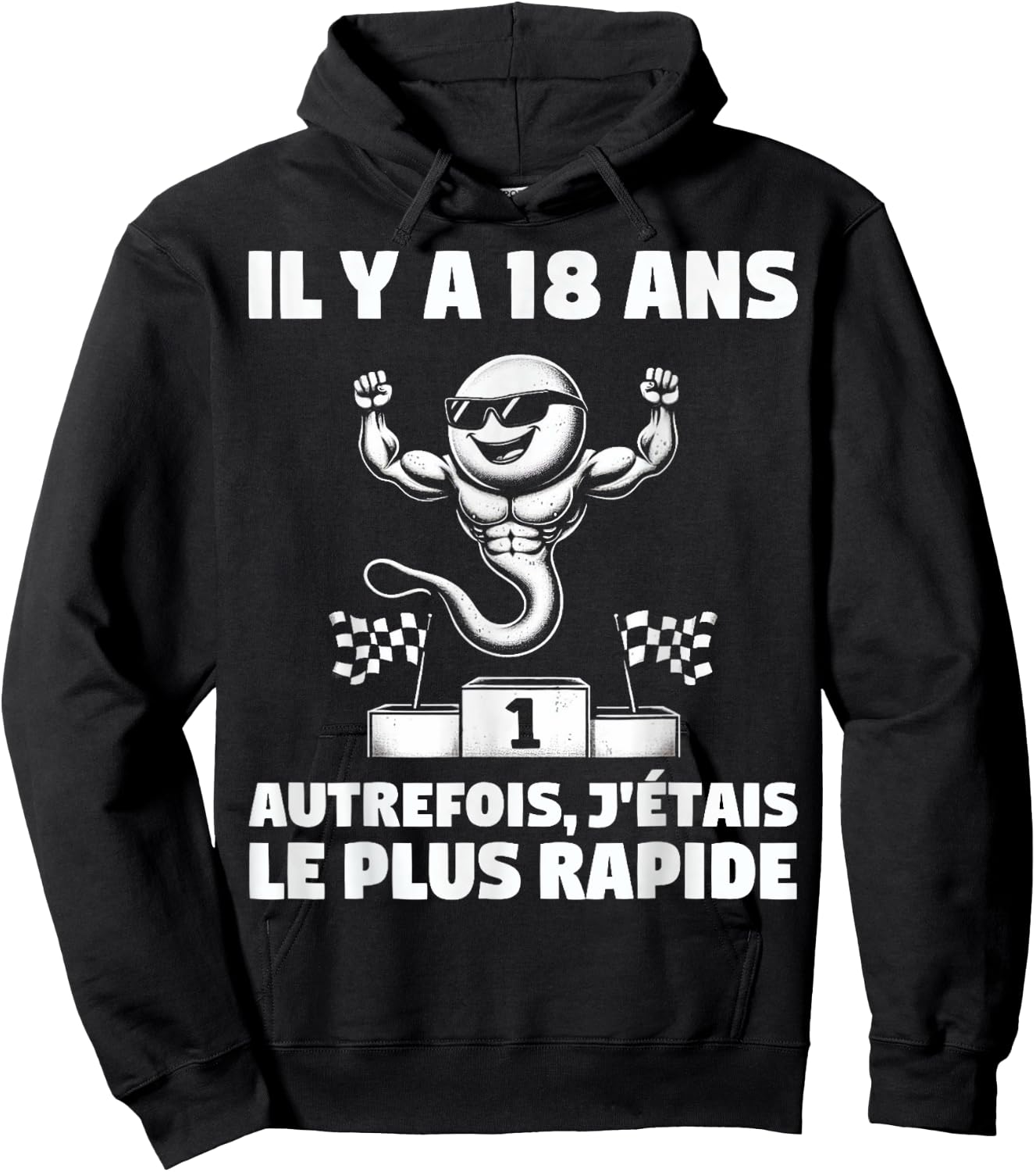18 Years Ago I Was The Fastest Seed , Black, S Hoodie - Hoodie | Black