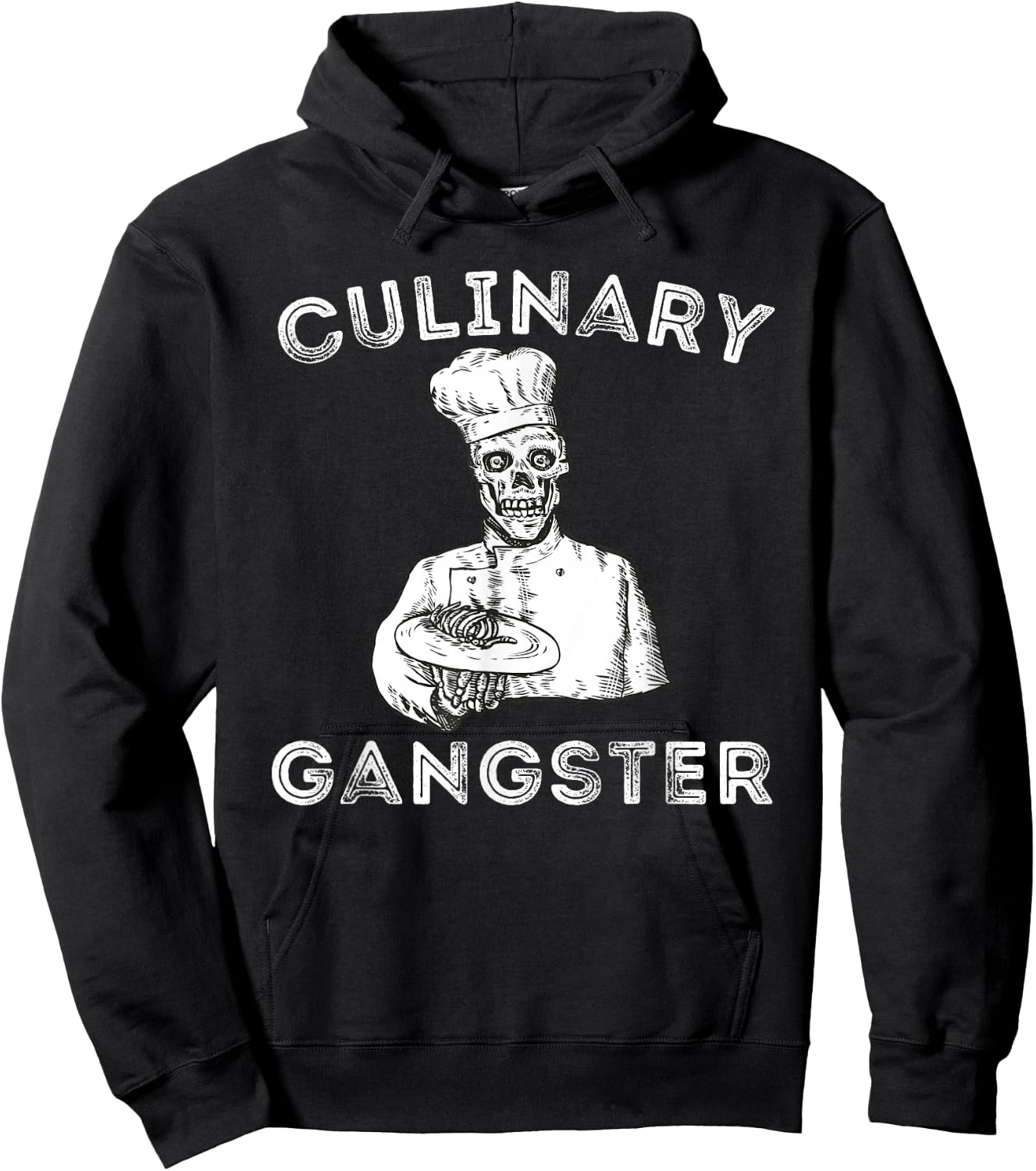 Funny Cooking & Chef Shirts - Culinary Gangster - Adult - Black - Small - Short Sleeve - - Classic Fit - Cotton - Novelty - Birthday Hoodie - Hoodie | Black