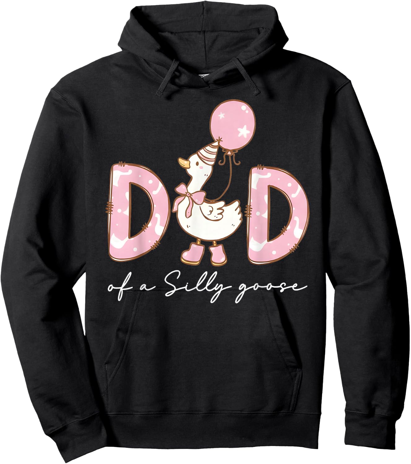 Dad of The Silly Goose Birthday Matching Family Party Hoodie - Hoodie | Black